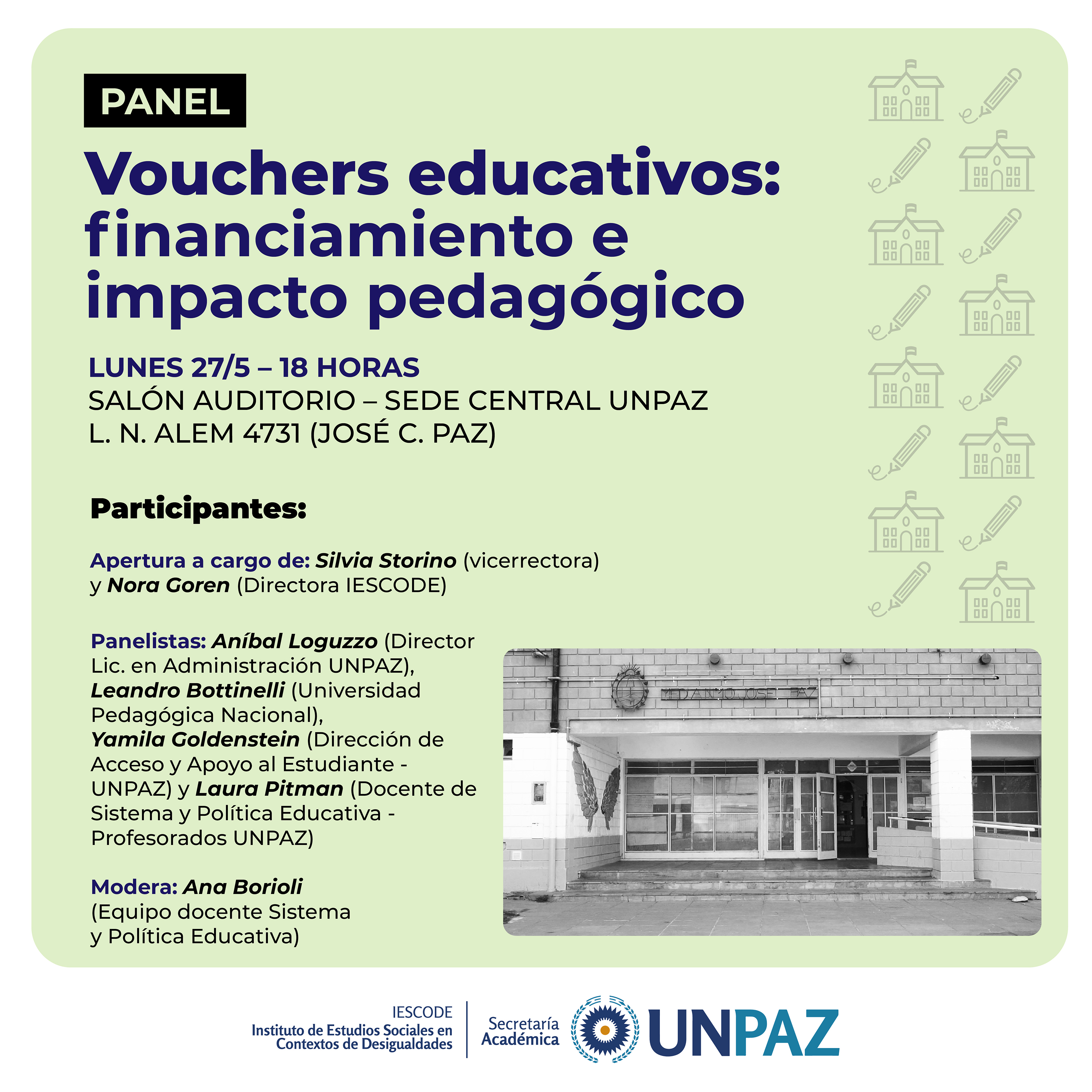 Panel “Vouchers educativos: financiamiento e impacto pedagógico”