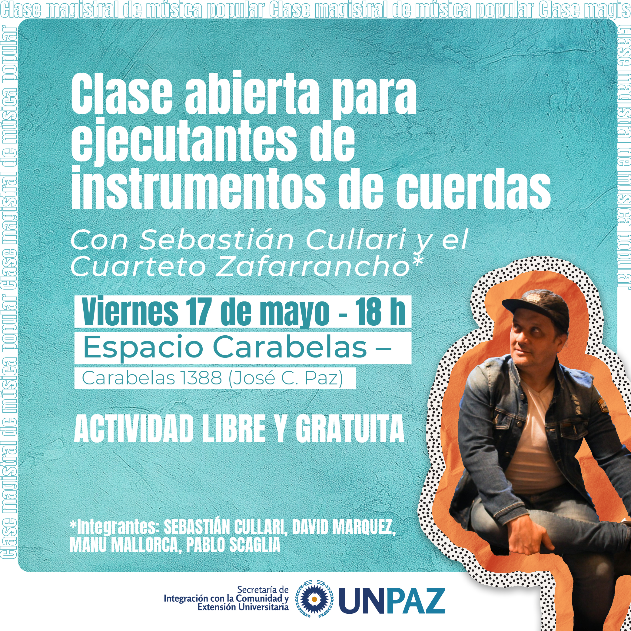 Clase abierta para ejecutantes de instrumentos de cuerdas - UNPAZ
