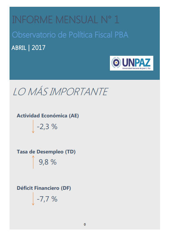 Informe Mensual Nº 1