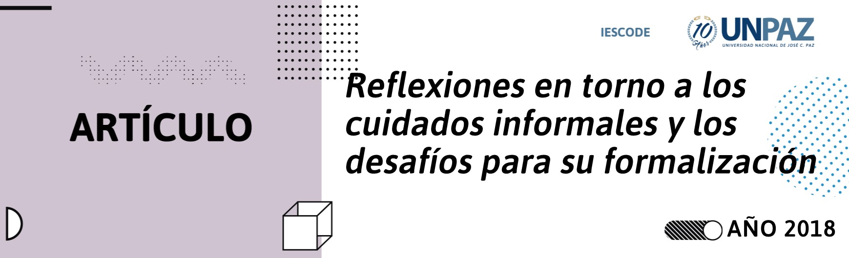 Reflexiones en torno a los cuidados informales y los desafíos para su formalización