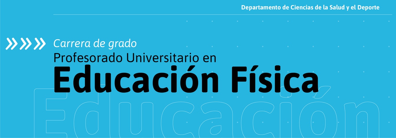 PROFESORADO UNIVERSITARIO EN EDUCACIÓN FÍSICA | Universidad Nacional de  José C. Paz