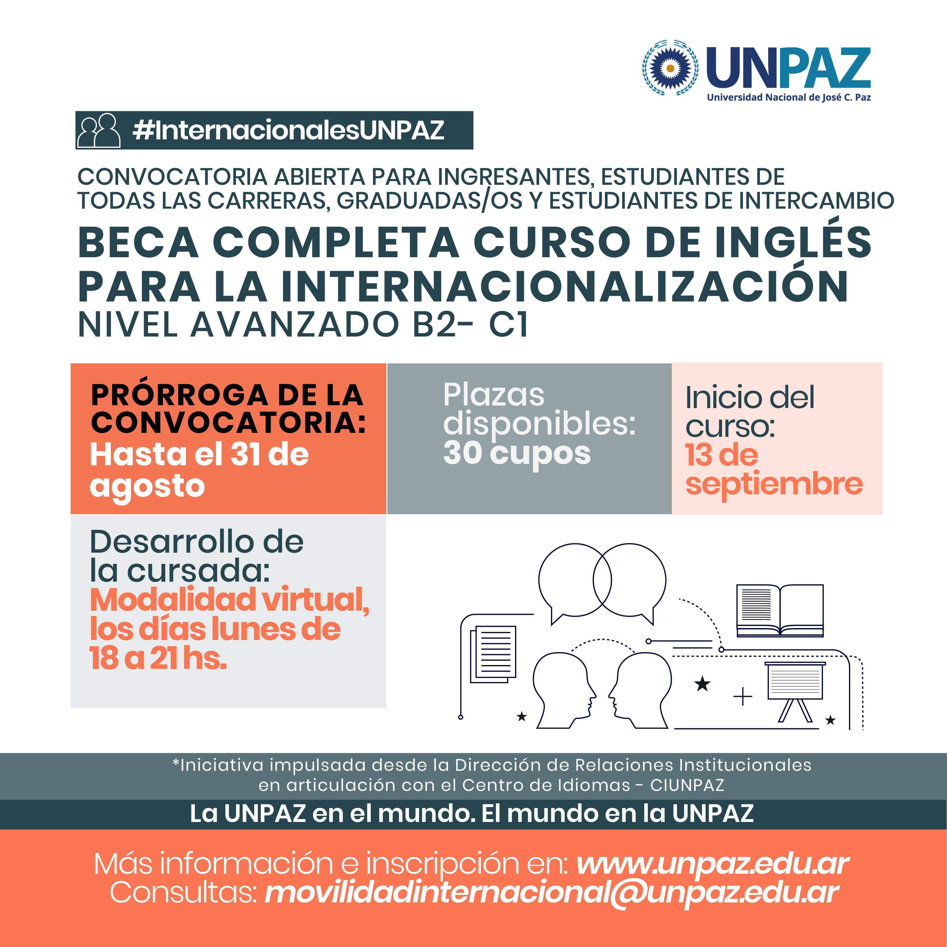 Curso de Inglés para la internacionalización UNPAZ 2021