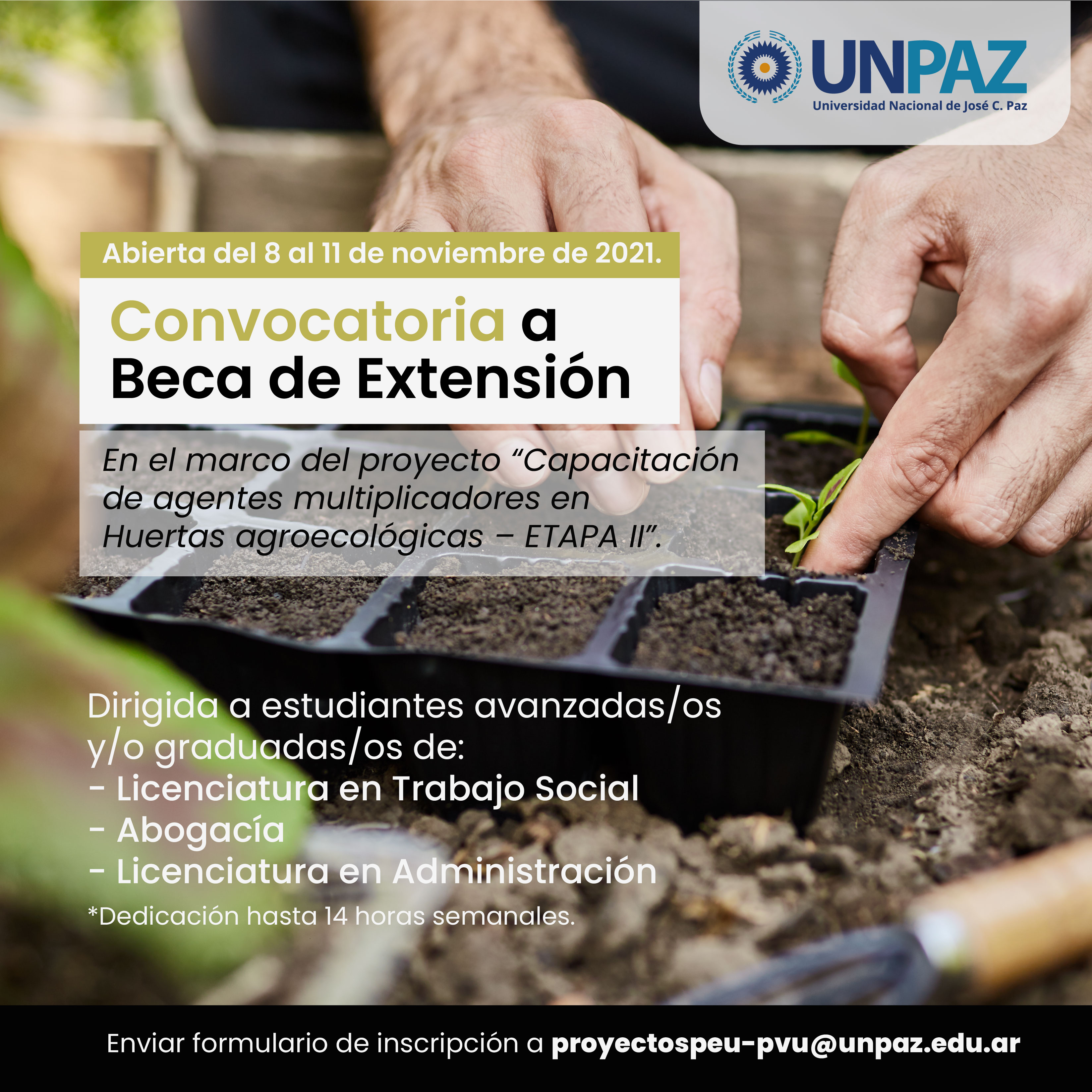 Convocatoria a Beca de extensión