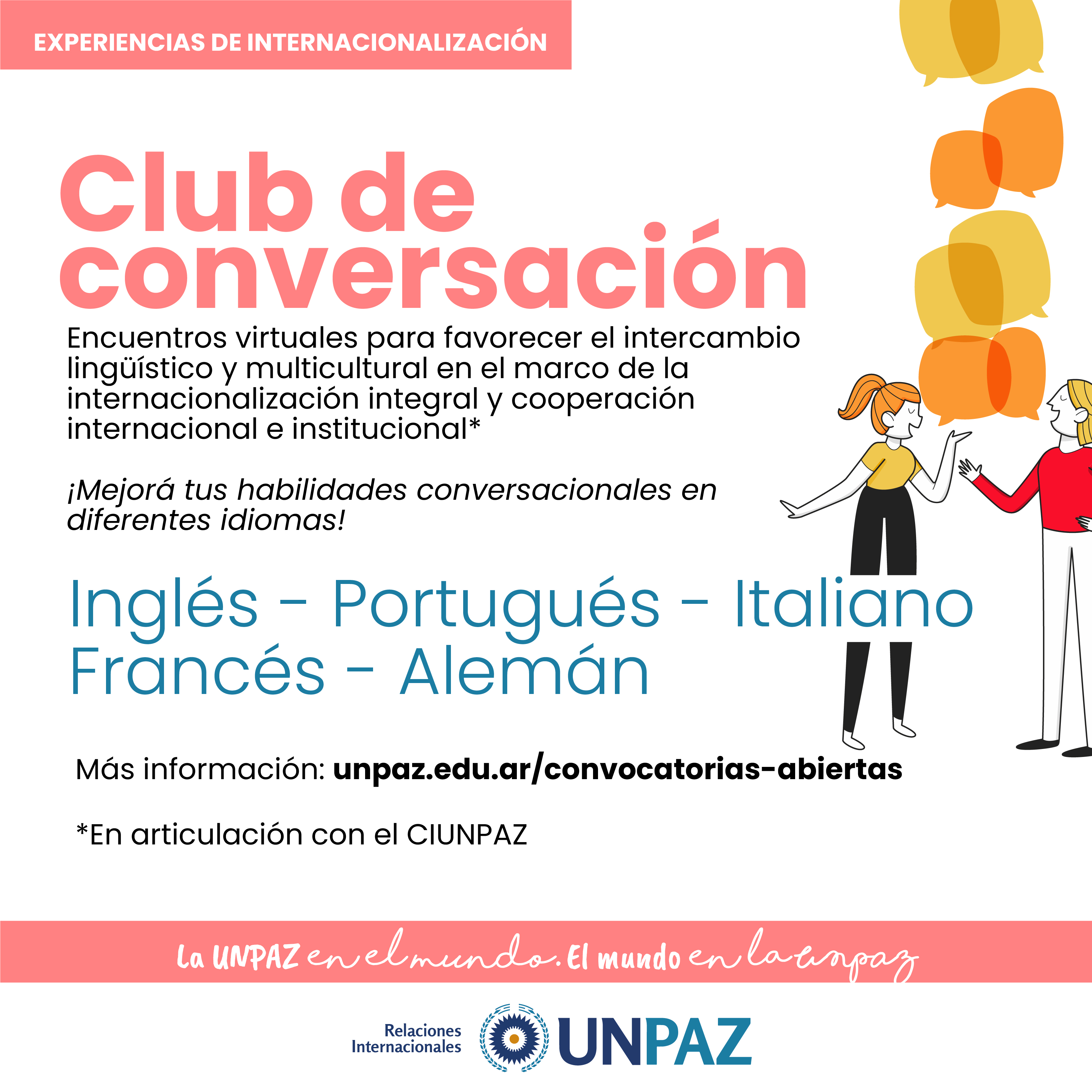 CLUB DE CONVERSACIÓN - UNPAZ