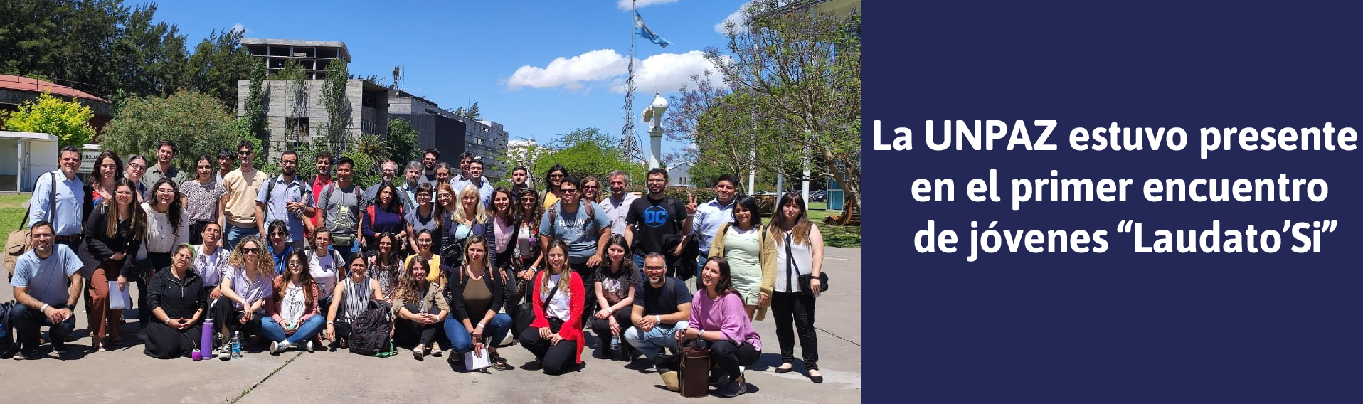 La UNPAZ estuvo presente en el primer encuentro de jóvenes “Laudato’Si”