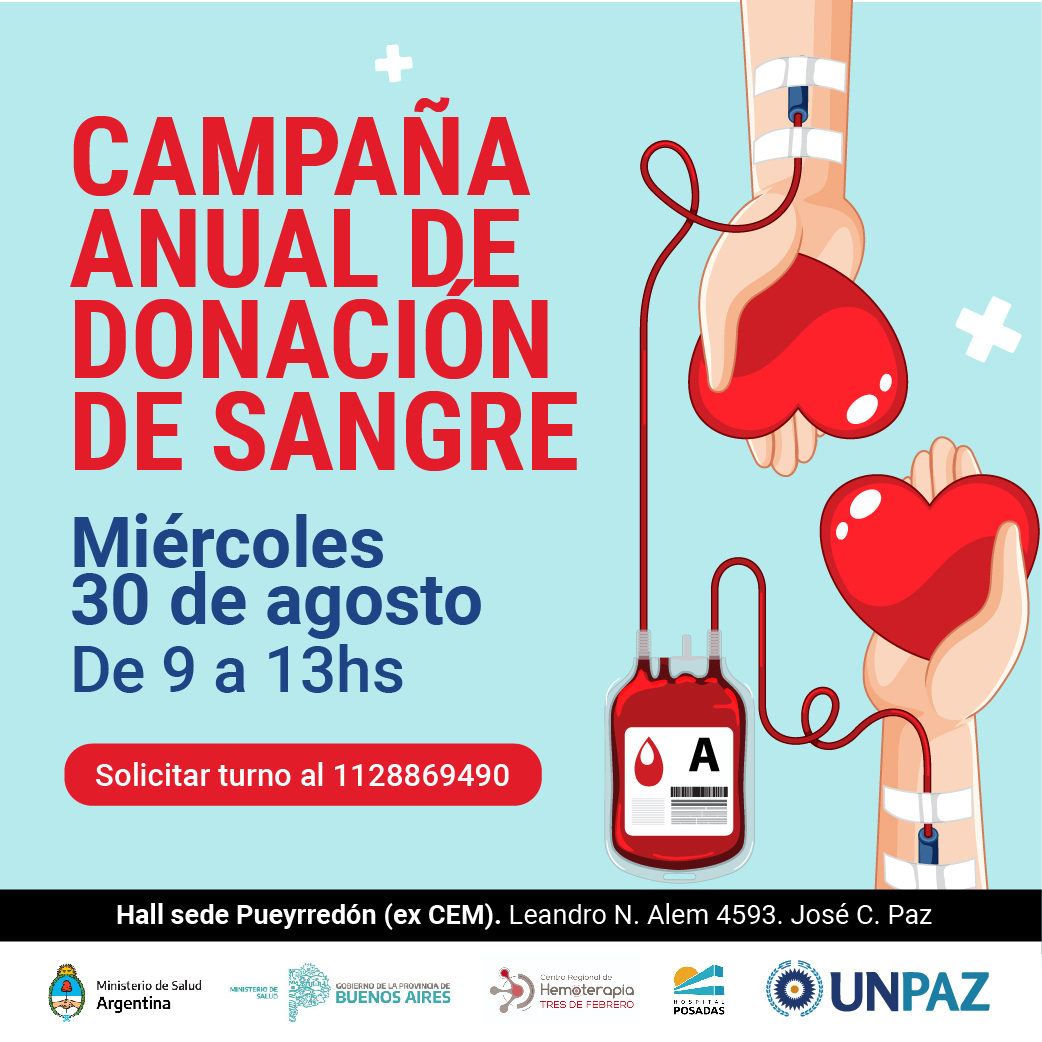 Donación de sangre - UNPAZ
