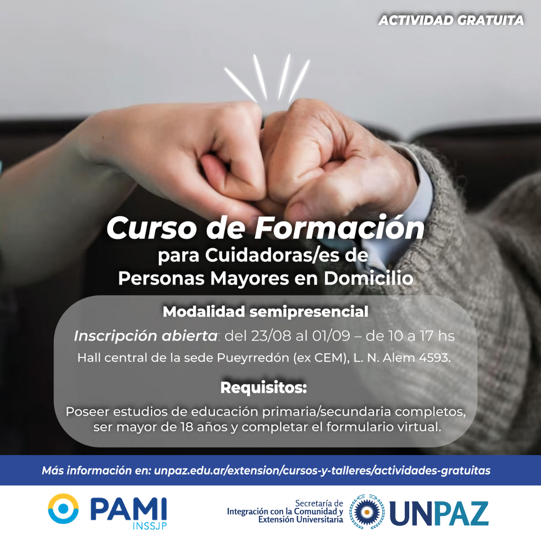 Curso de cuidadores y cuidadoras