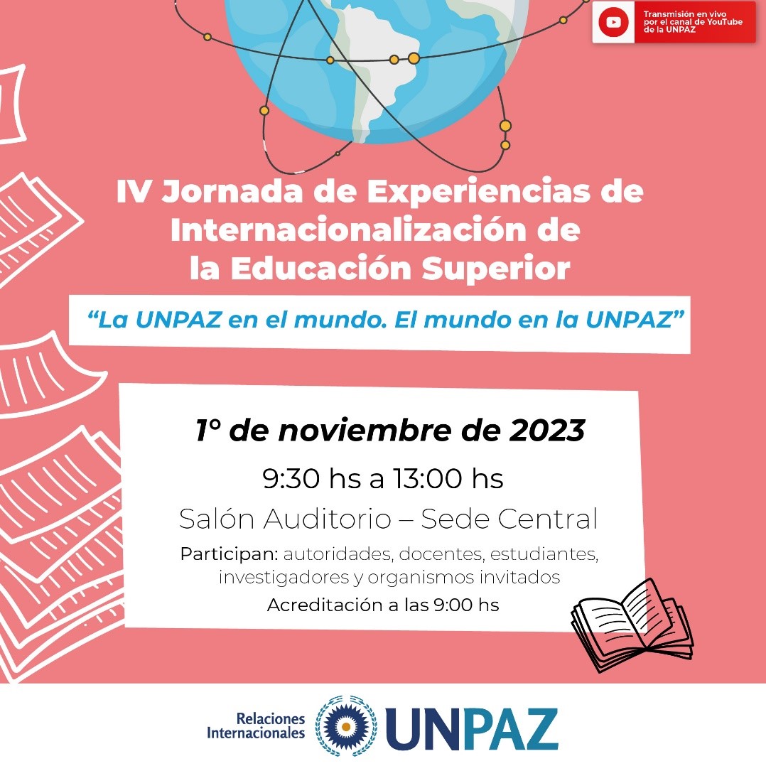 IV JORNADA SOBRE EXPERIENCIAS DE INTERNACIONACIONALIZCIÓN DE LA EDUCACIÓN SUPERIOR