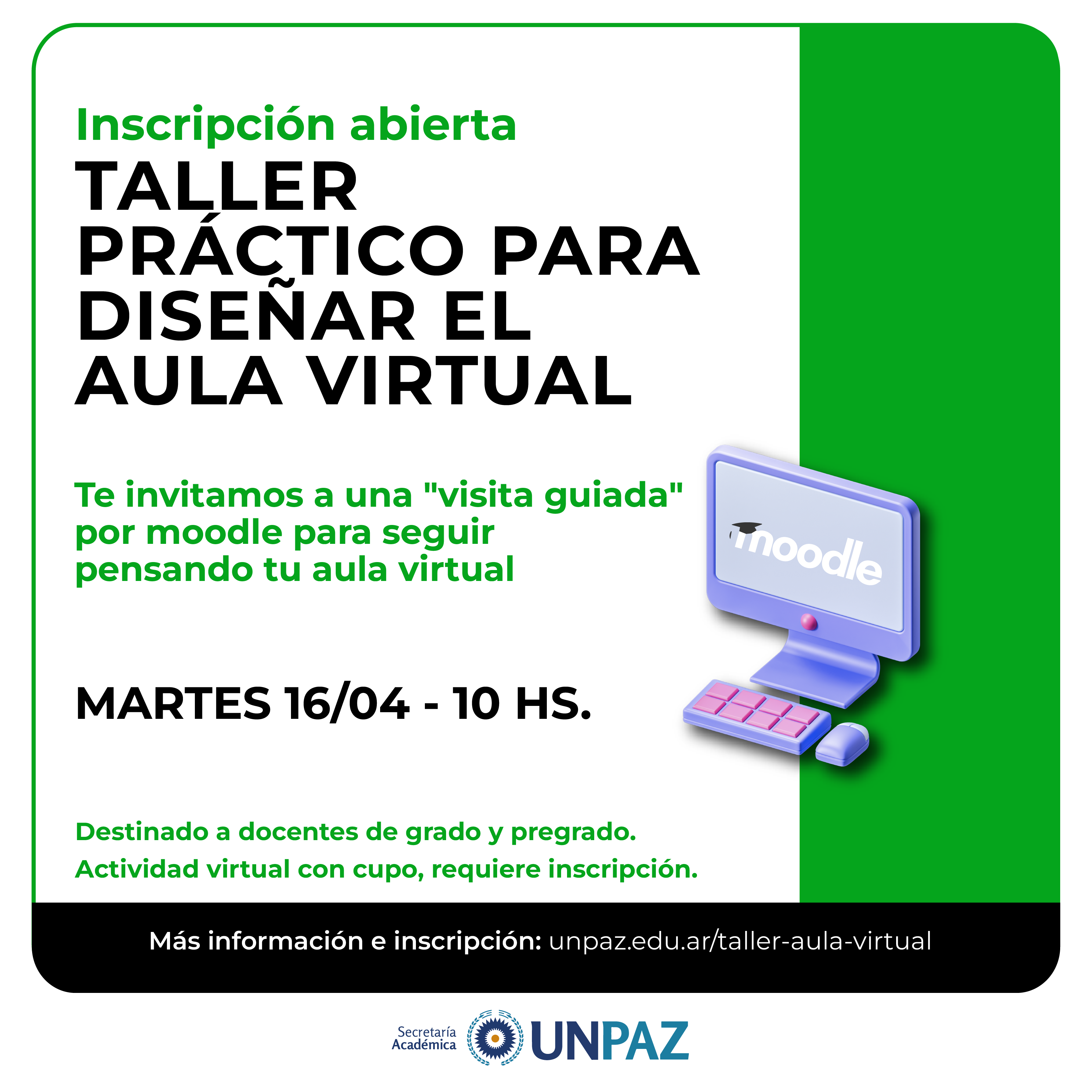 Taller para diseñar el Aula Virtual