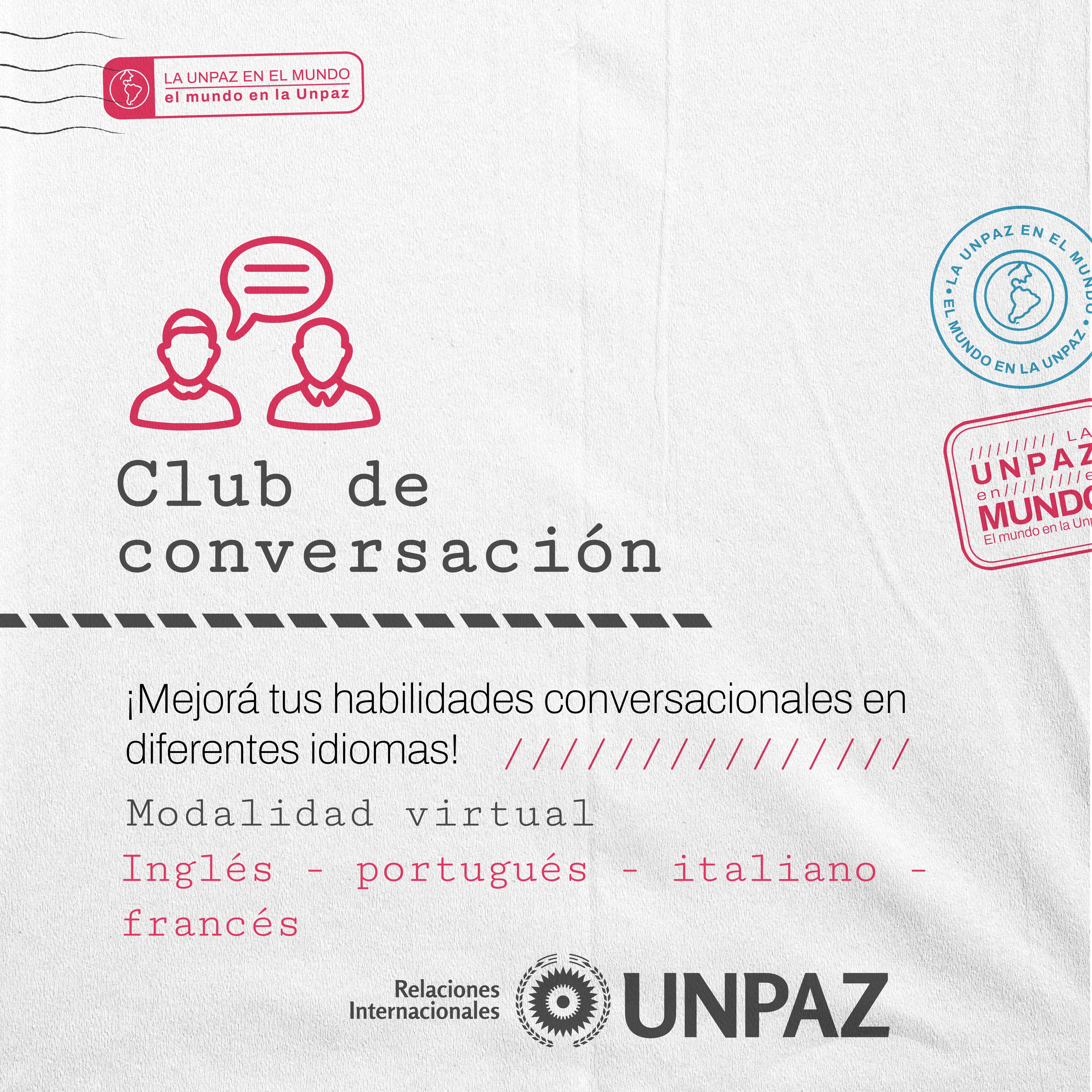 CLUB DE CONVERSACIÓN - UNPAZ