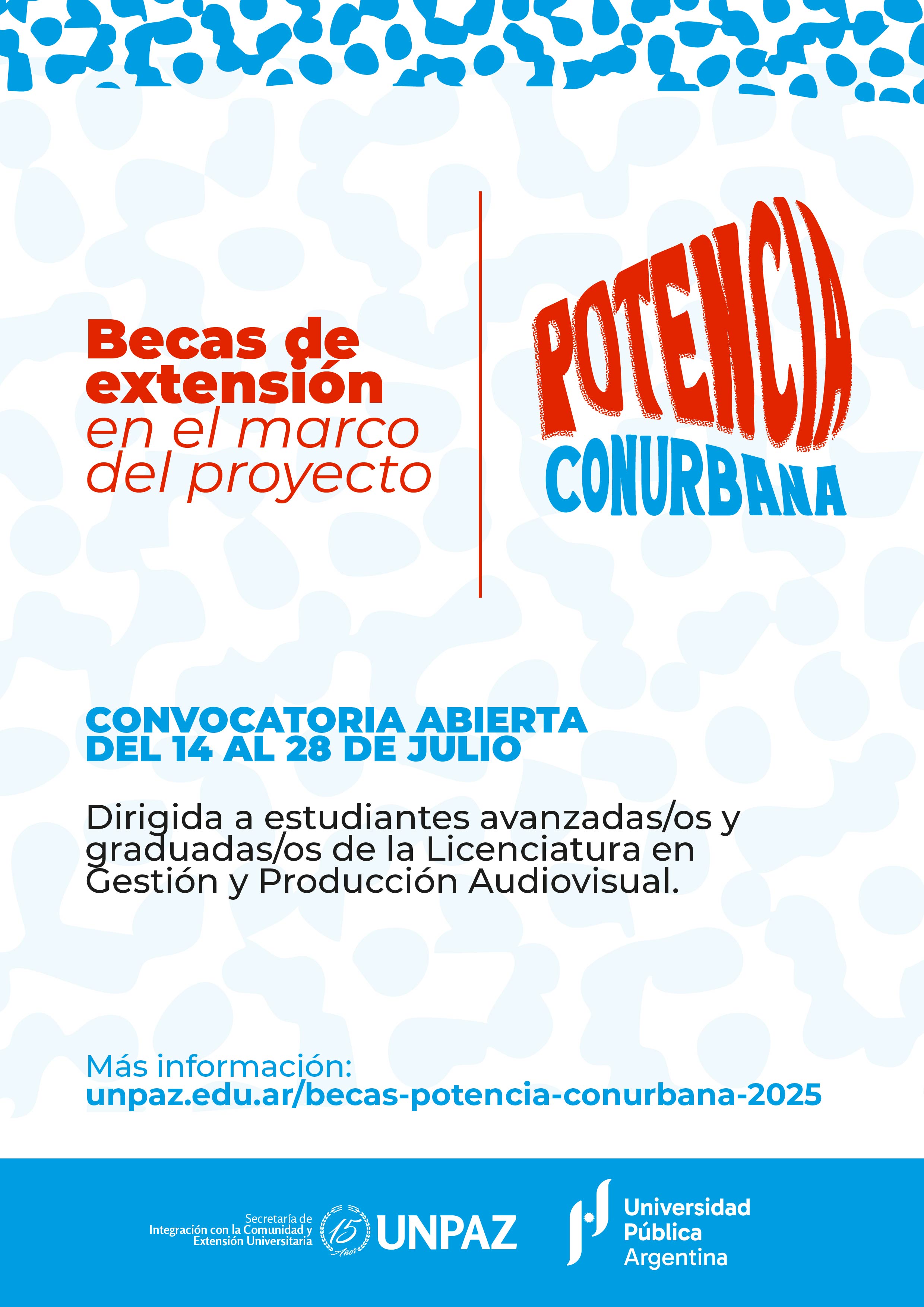 Beca de extensión en el marco del proyecto Potencia Conurbana 