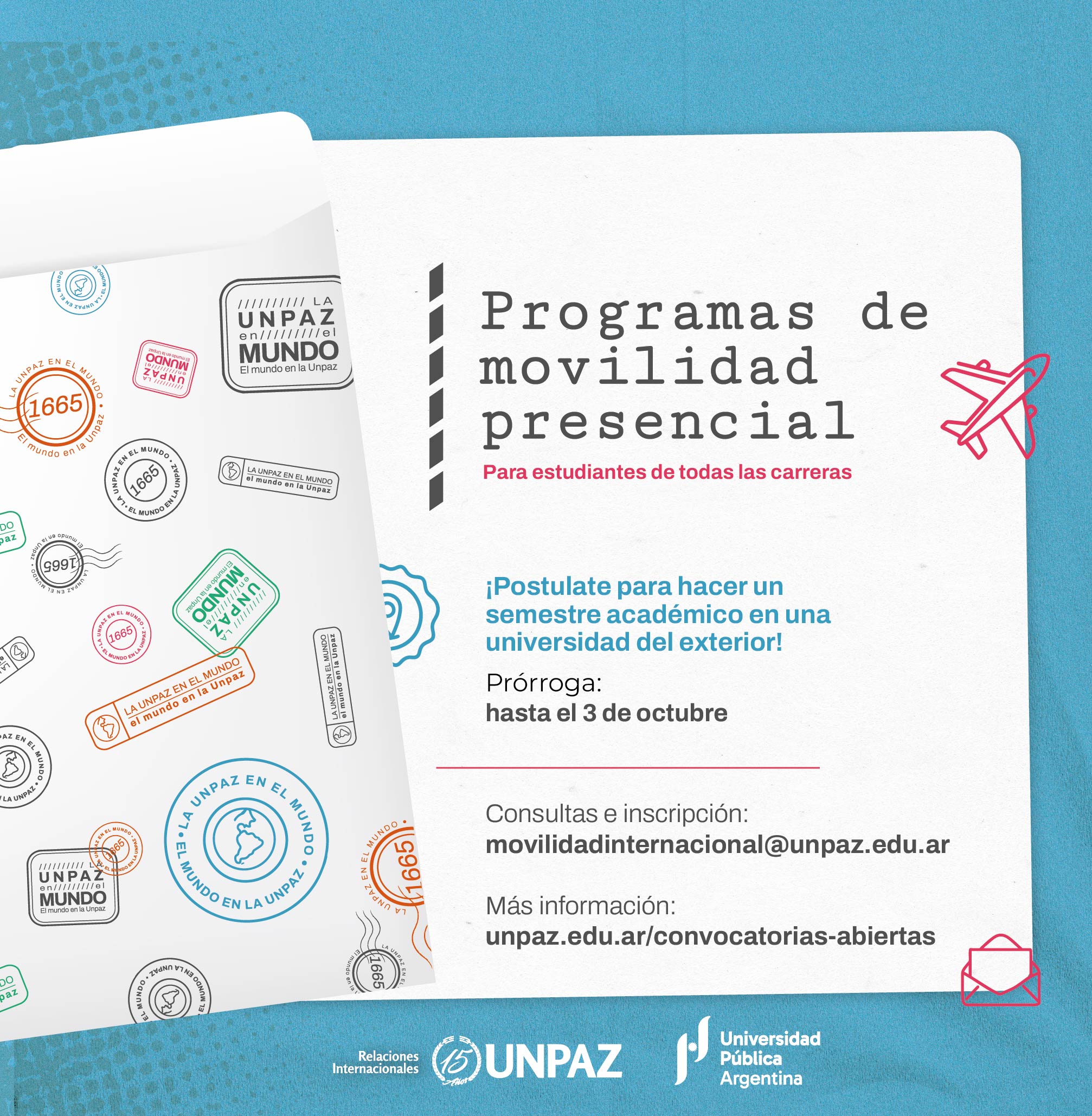 PROGRAMA DE MOVILIDAD PRESENCIAL ECL 1-2026 - UNPAZ