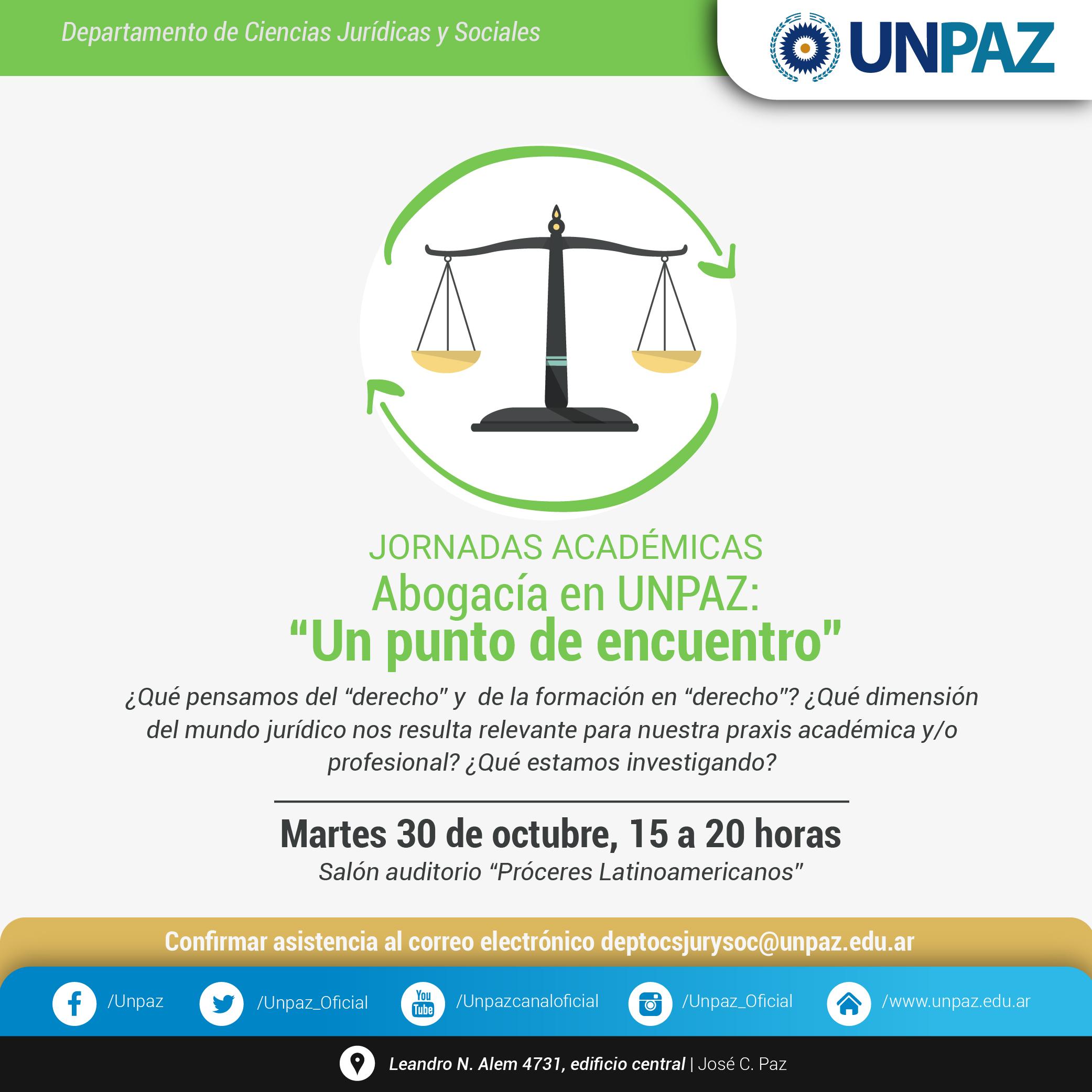 Jornadas "UNPAZ un punto de encuentro"