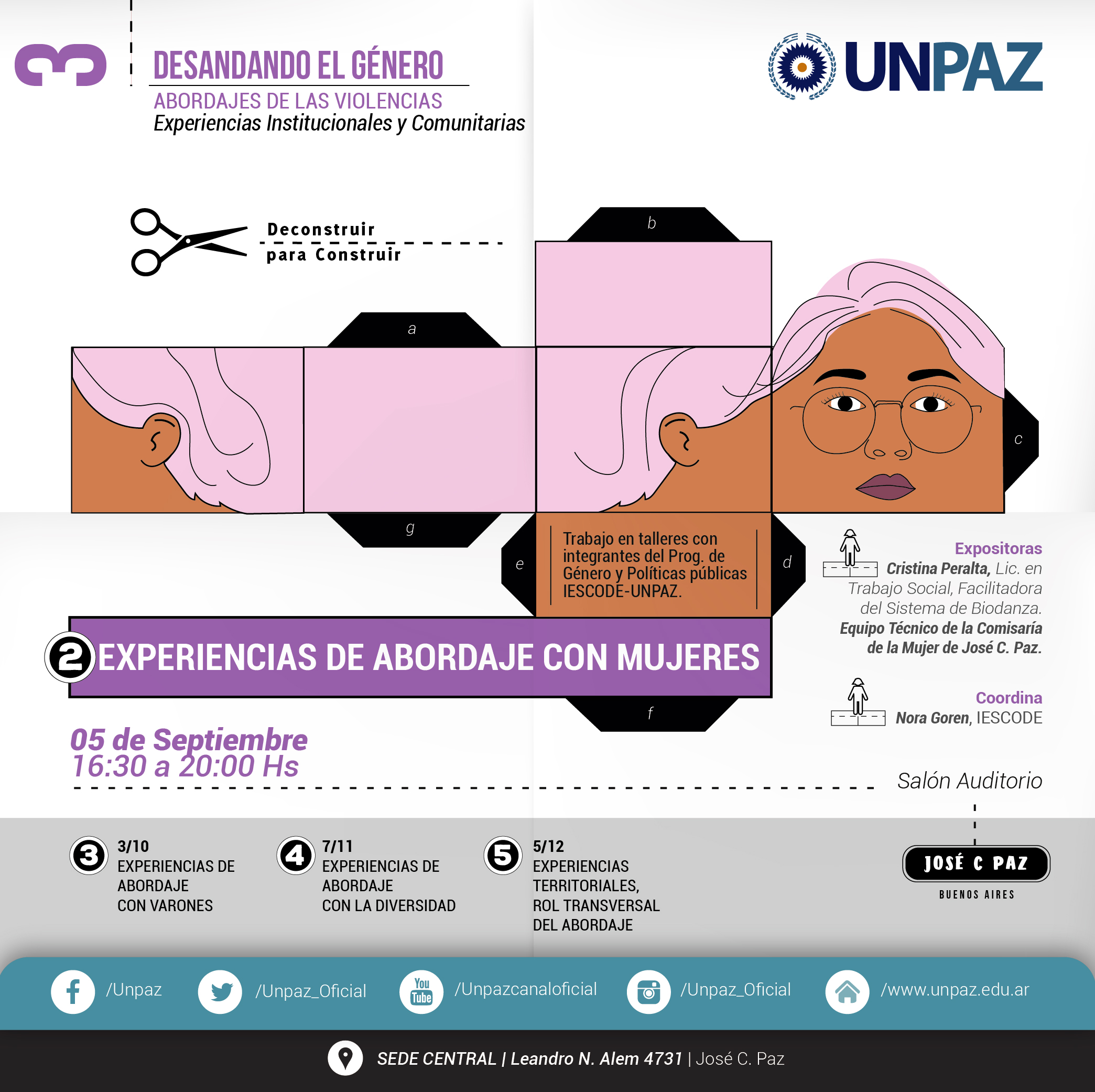 UNPAZ. Segundo encuentro desandando el género 2019