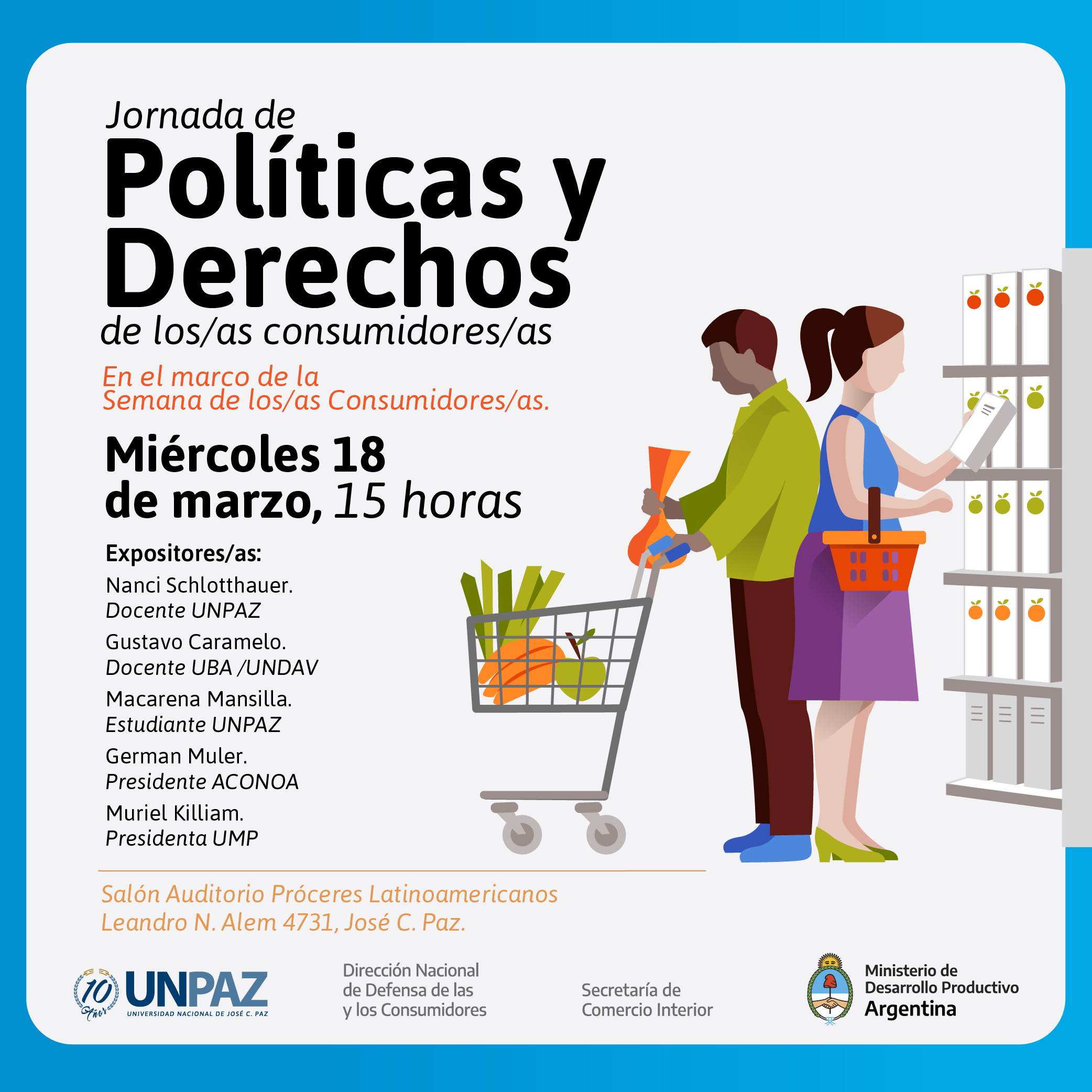 Jornada sobre Políticas y Derechos de las/os Consumidoras/es