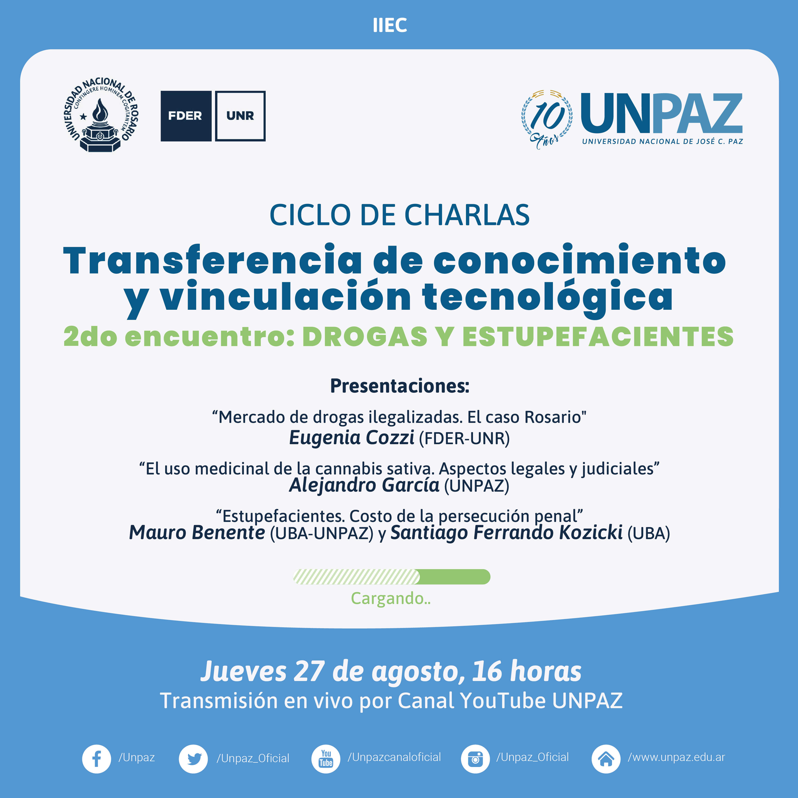 Segundo encuentro del ciclo de Charlas de Transferencia de Conocimiento y Vinculación Tecnológica