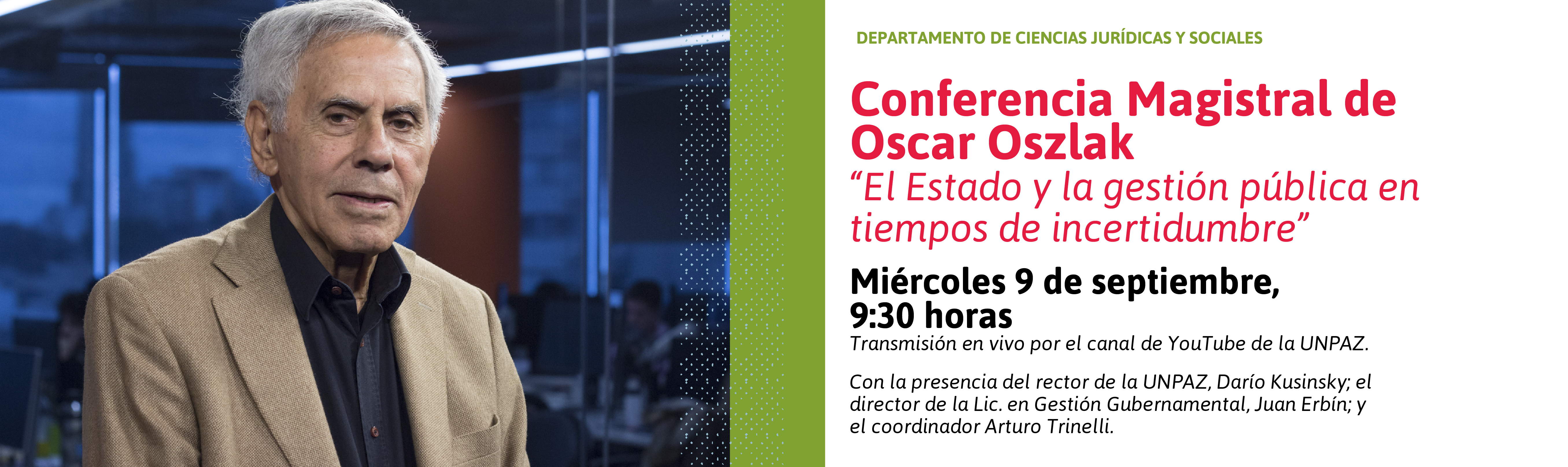 Conferencia magistral de Oscar Oszlak