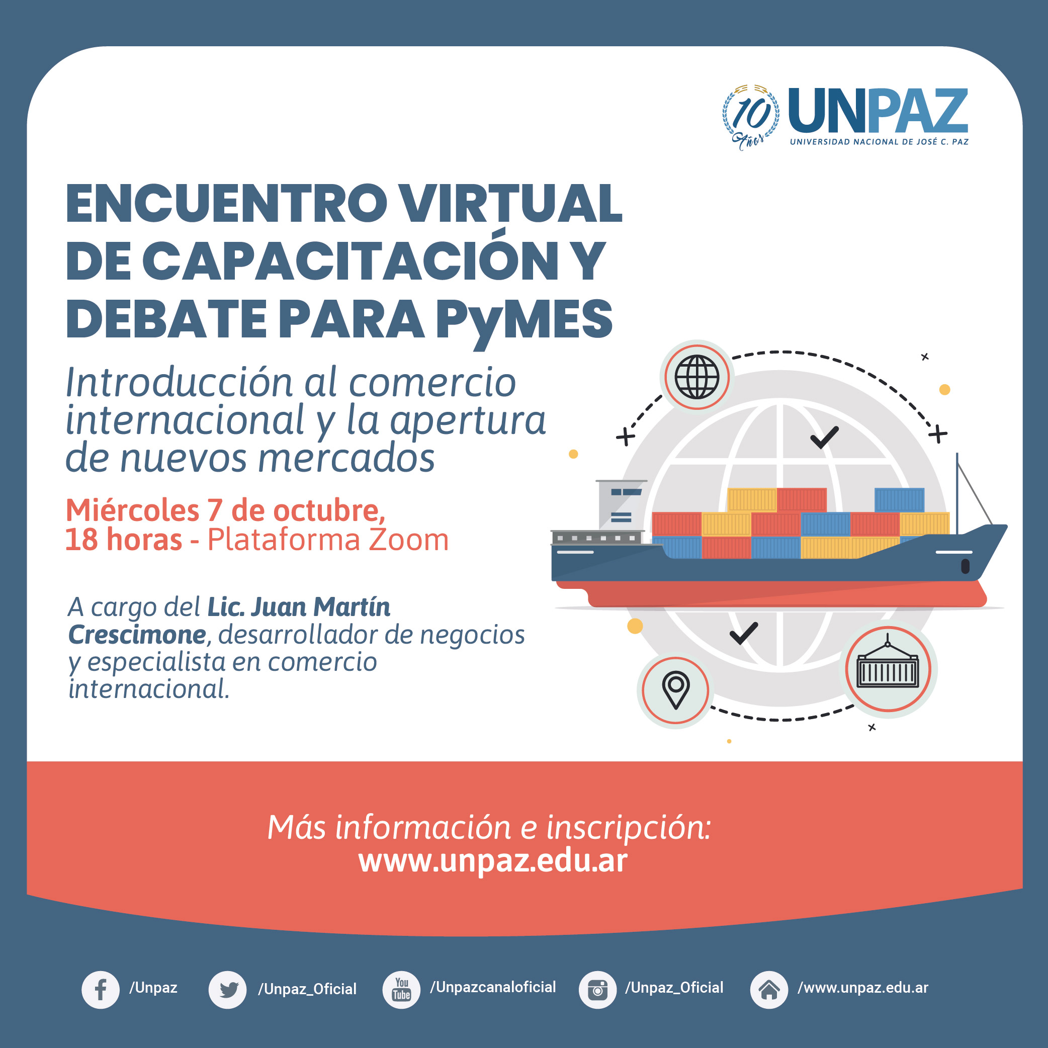 ENCUENTRO VIRTUAL DE CAPACITACIÓN Y DEBATE PARA PyMES