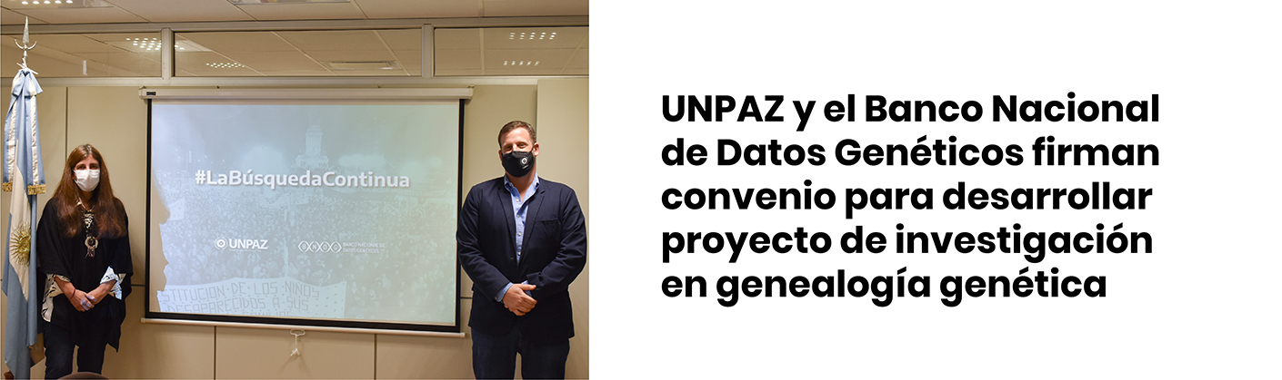 Convenio con el Banco Nacional de Datos Genéticos