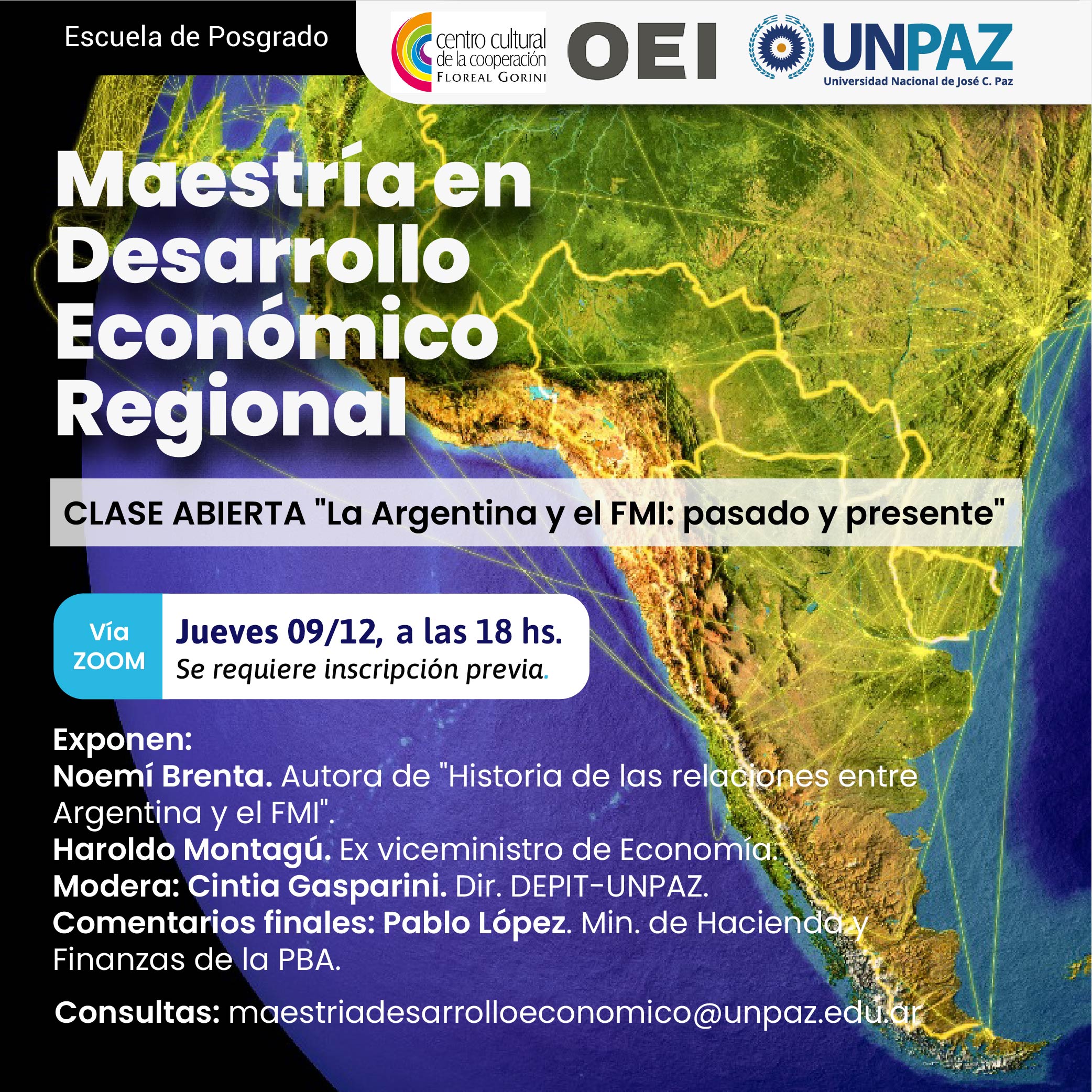 Clase abierta Maestría en Desarrollo Económico Regional