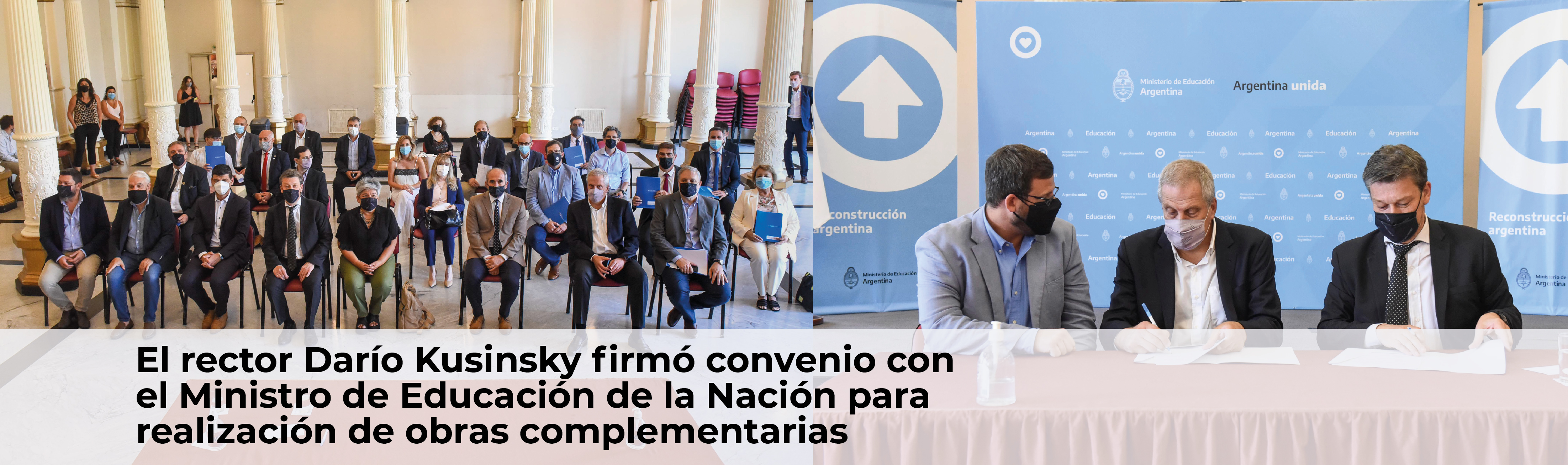 Firma de convenio Obras Complementarias