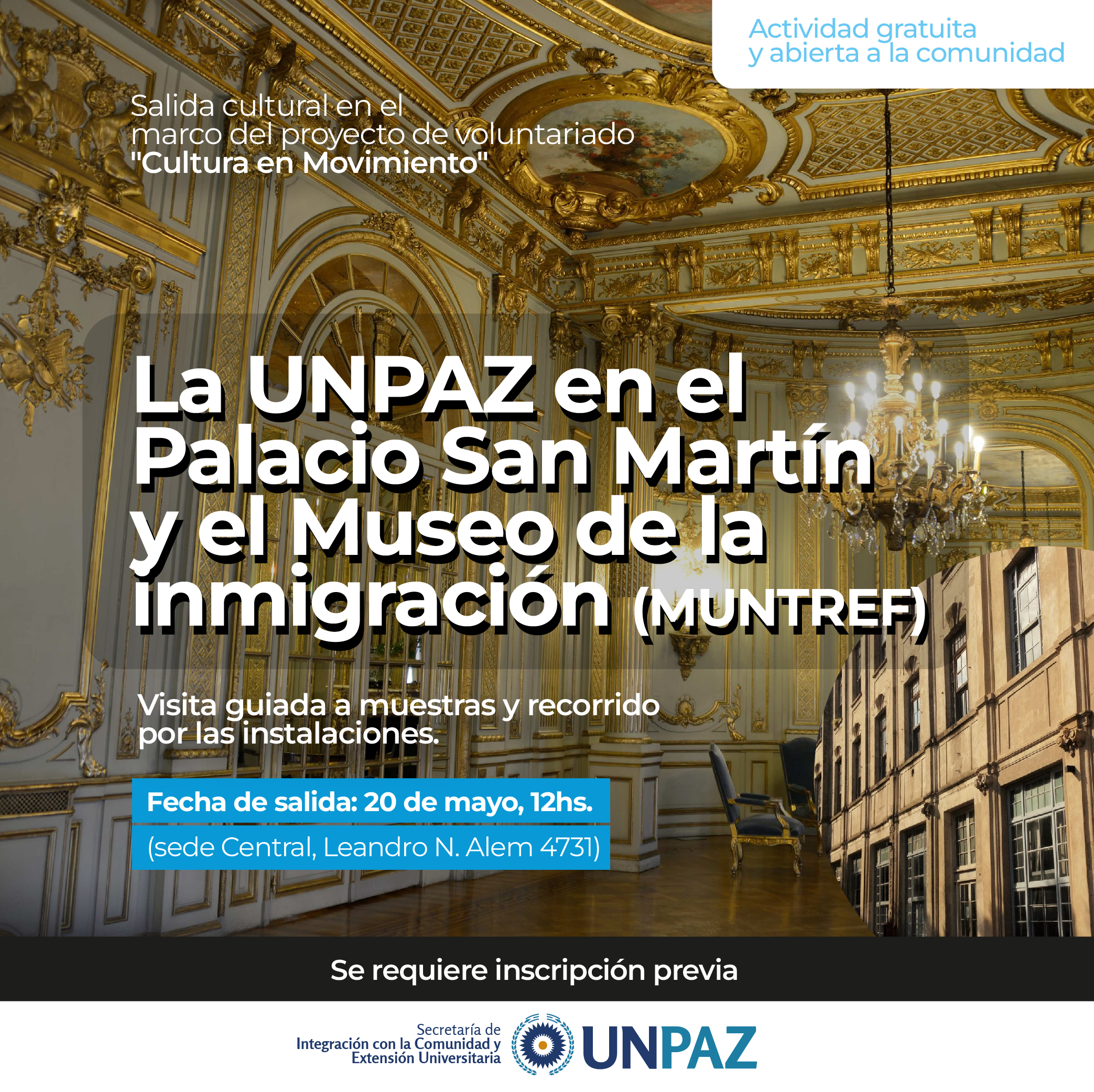 La UNPAZ realizará un recorrido en el Palacio San Martín y el Museo de la Inmigración - UNPAZ