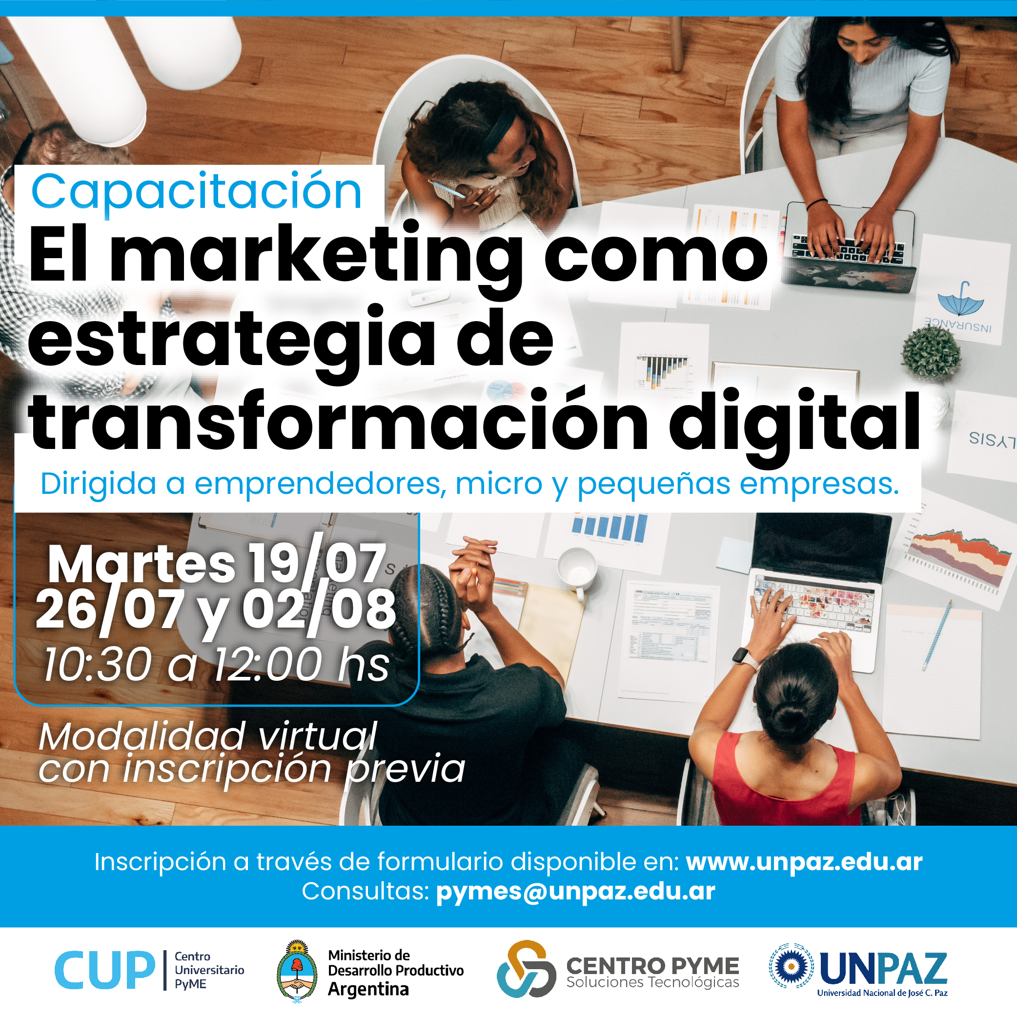 Capacitación mipymes y emprendedores