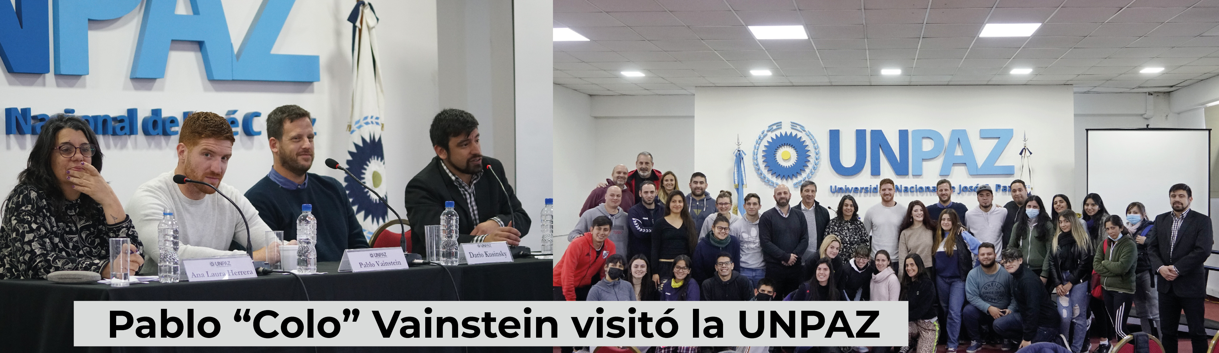 Pablo “Colo” Vainstein visitó la UNPAZ y compartió experiencias con la comunidad universitaria
