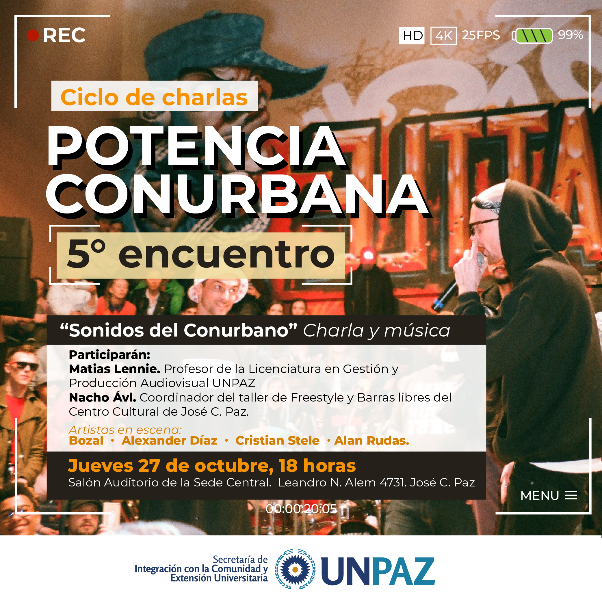 Se realizará el quinto encuentro “Potencia Conurbana” con artistas urbanos