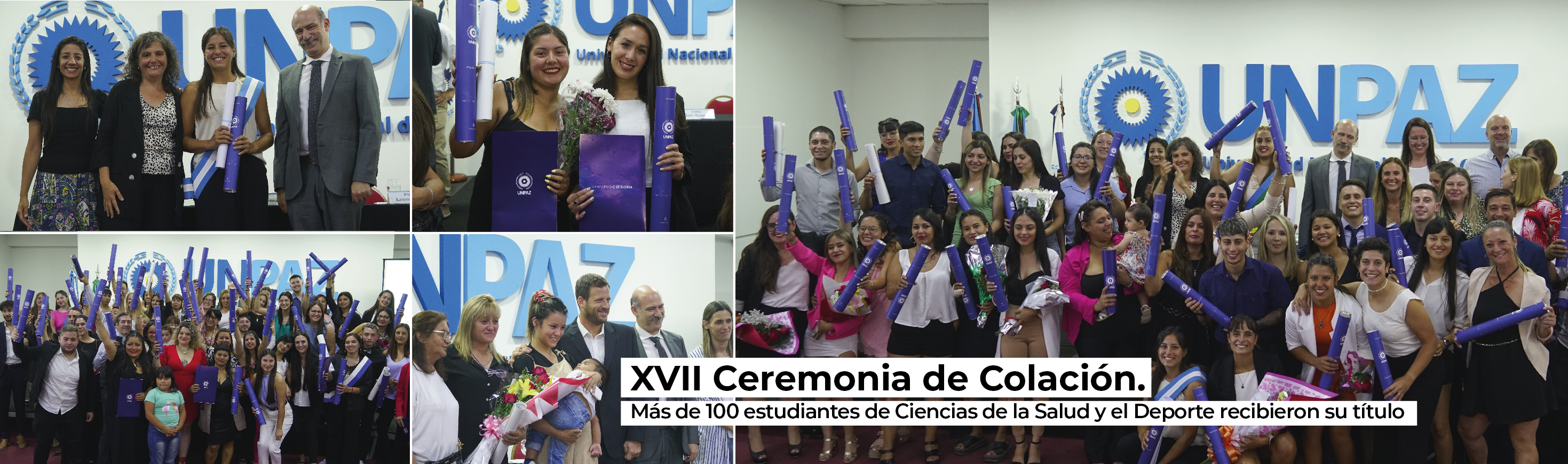 XVII Ceremonia de Colación. Más de 100 estudiantes de Ciencias de la Salud y el Deporte recibieron su título