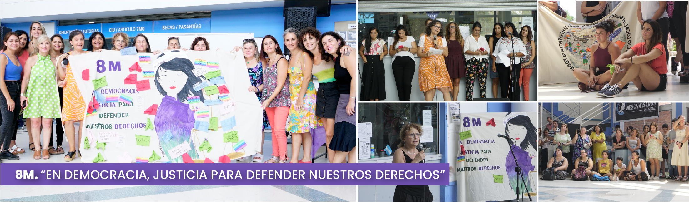 8M. “EN DEMOCRACIA, JUSTICIA PARA DEFENDER NUESTROS DERECHOS”