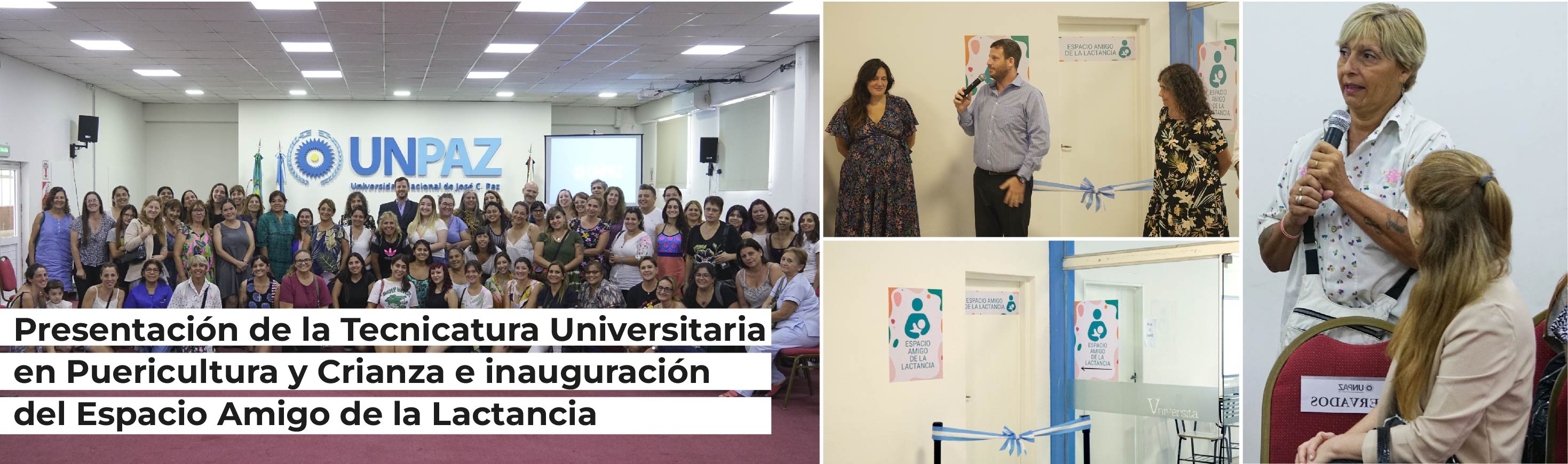 Presentación de la Tecnicatura Universitaria en Puericultura y Crianza e inauguración del Espacio Amigo de la Lactancia