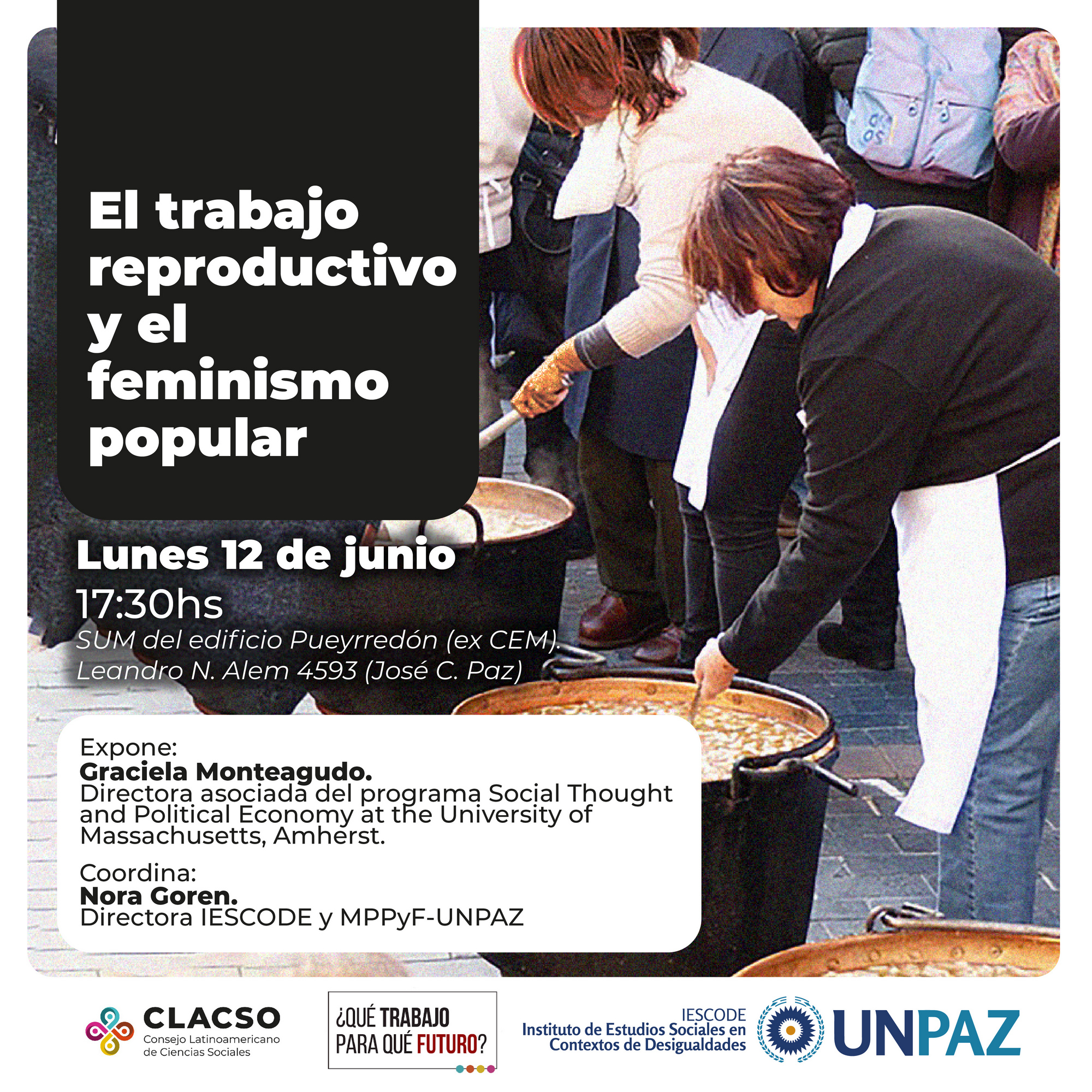 Charla abierta “El trabajo reproductivo y el feminismo popular”