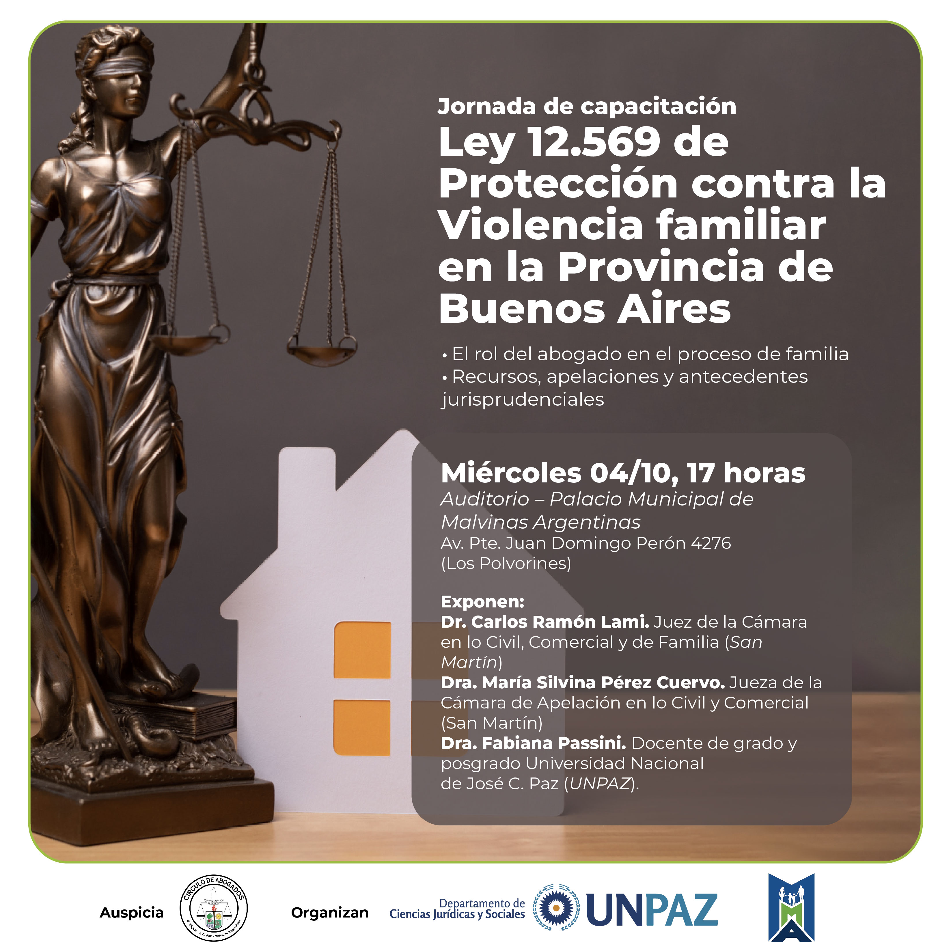 Jornada de Capacitación sobre la Ley 12.569 de Protección contra la Violencia Familiar