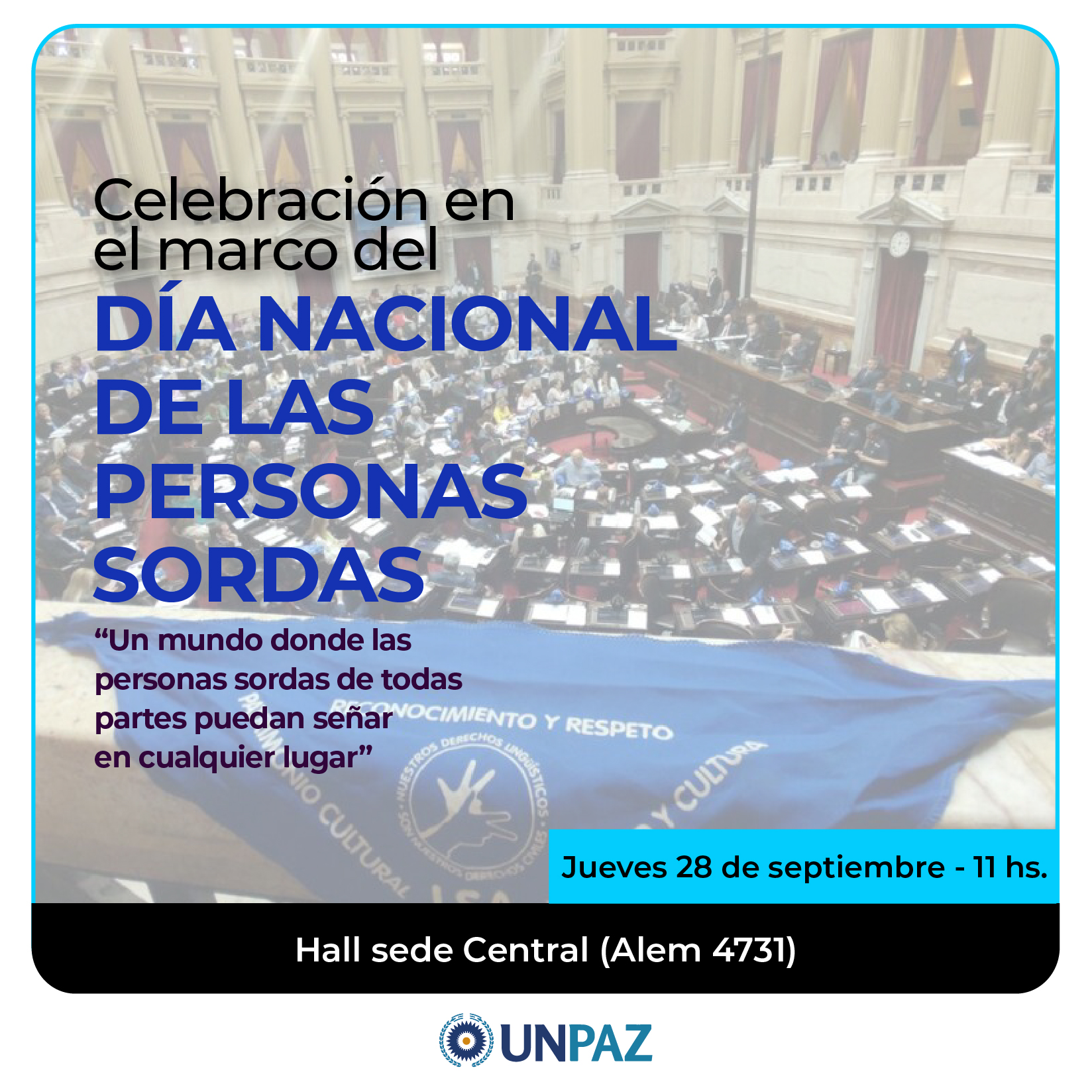 CELEBRACIÓN EN EL MARCO DEL DÍA NACIONAL DE LAS PERSONAS SORDAS