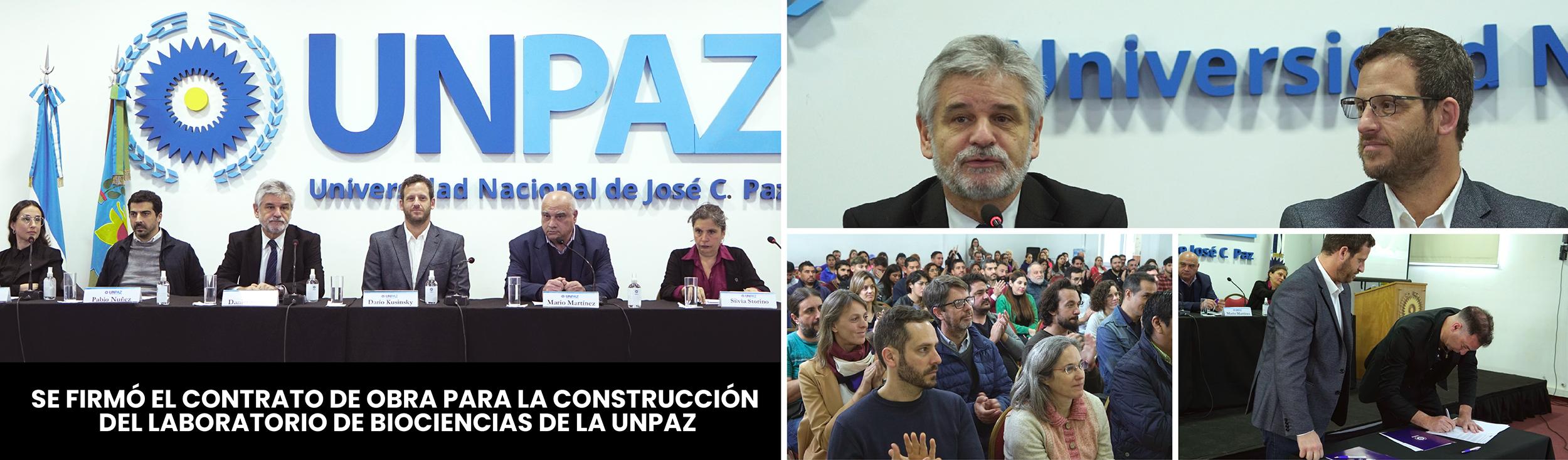 Se firmó el contrato de obra para la construcción del Laboratorio de Biociencias de la UNPAZ