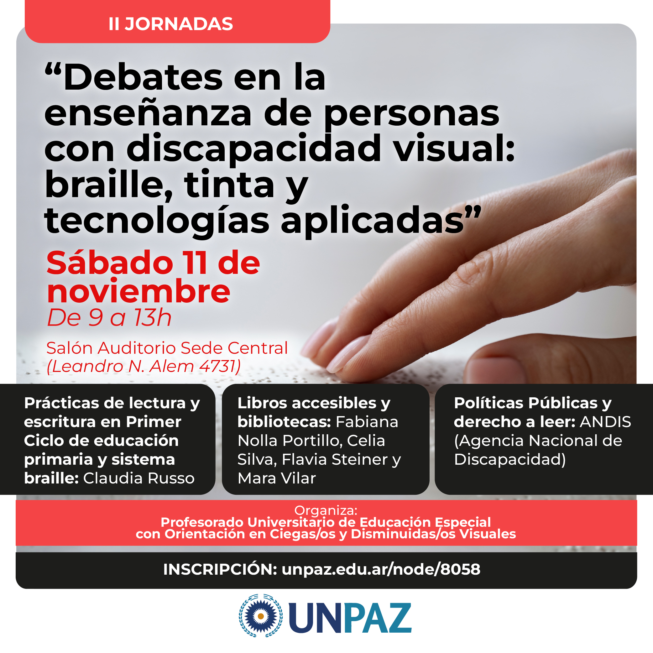 JORNADAS PERSONAS CON DISCAPACIDAD - UNPAZ 