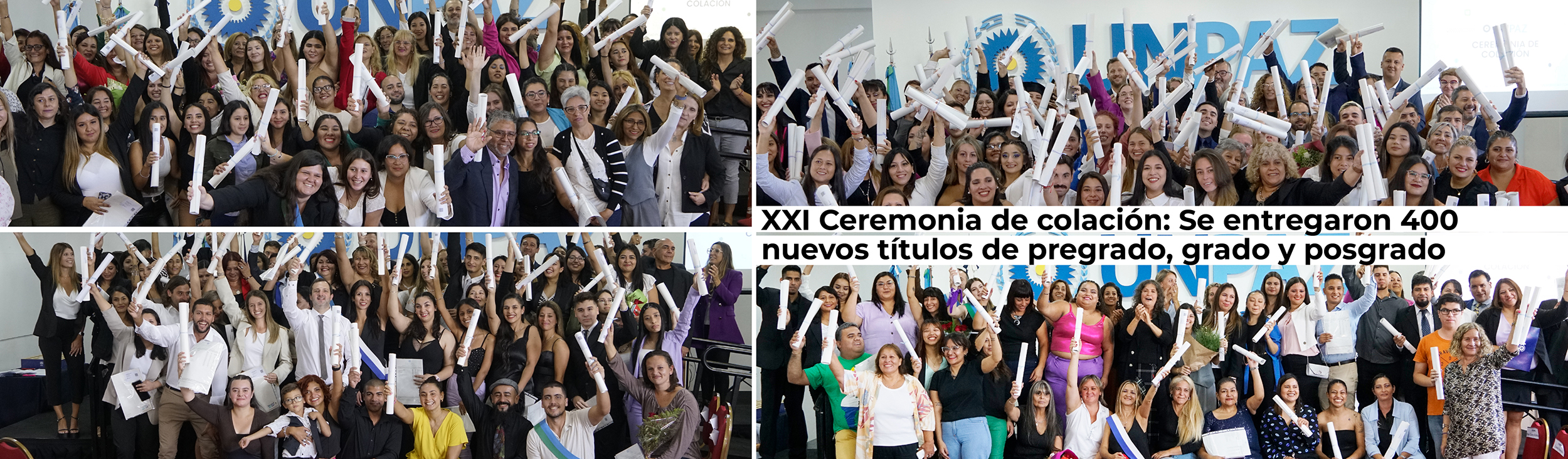 XXI Ceremonia de colación: se entregaron 400 nuevos títulos de pregrado, grado y posgrado