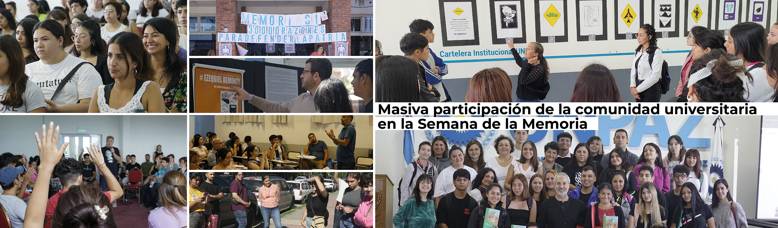 Masiva participación de la comunidad universitaria en la Semana de la Memoria