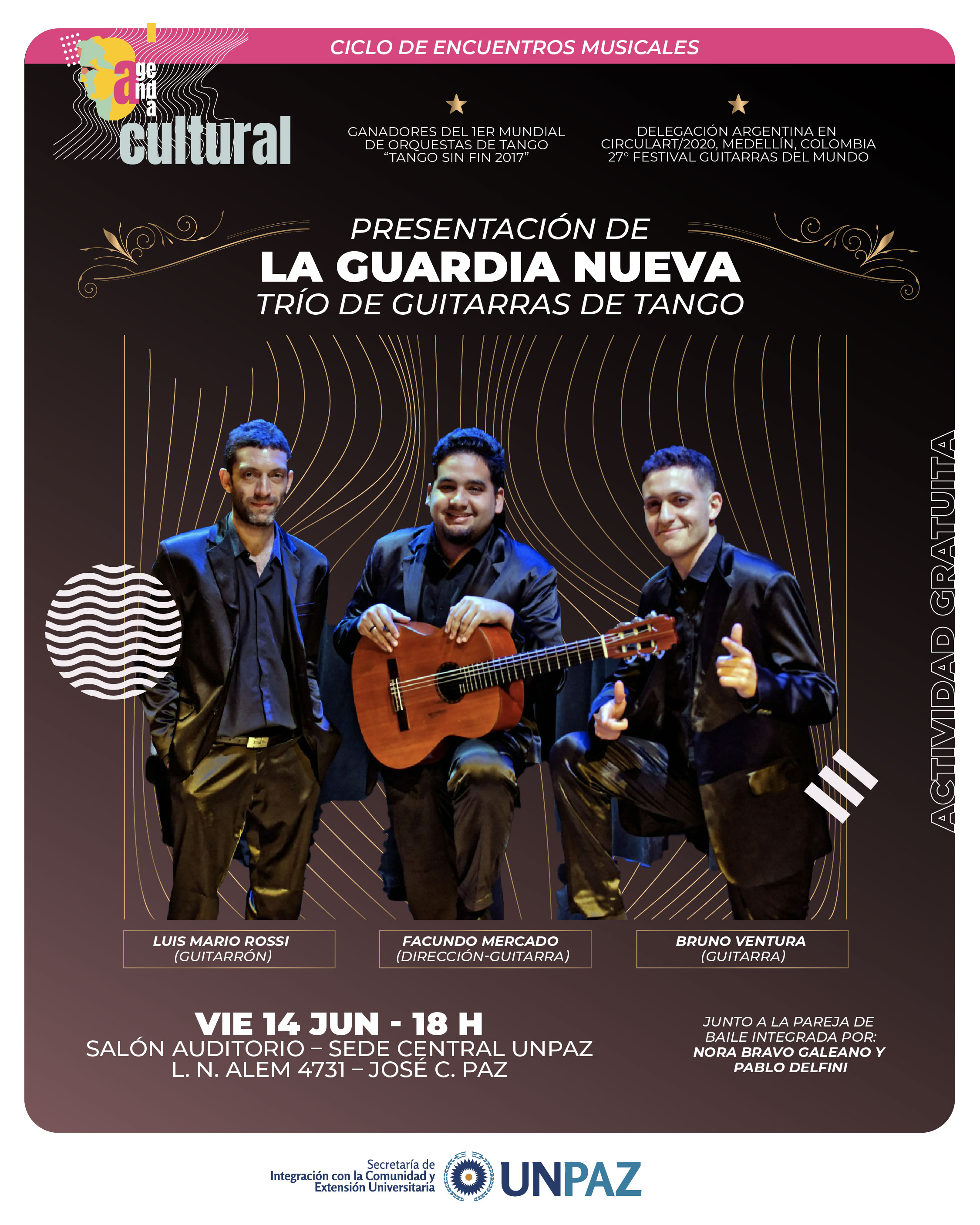 Show de Tango en la UNPAZ de la mano de “La Guardia Nueva”