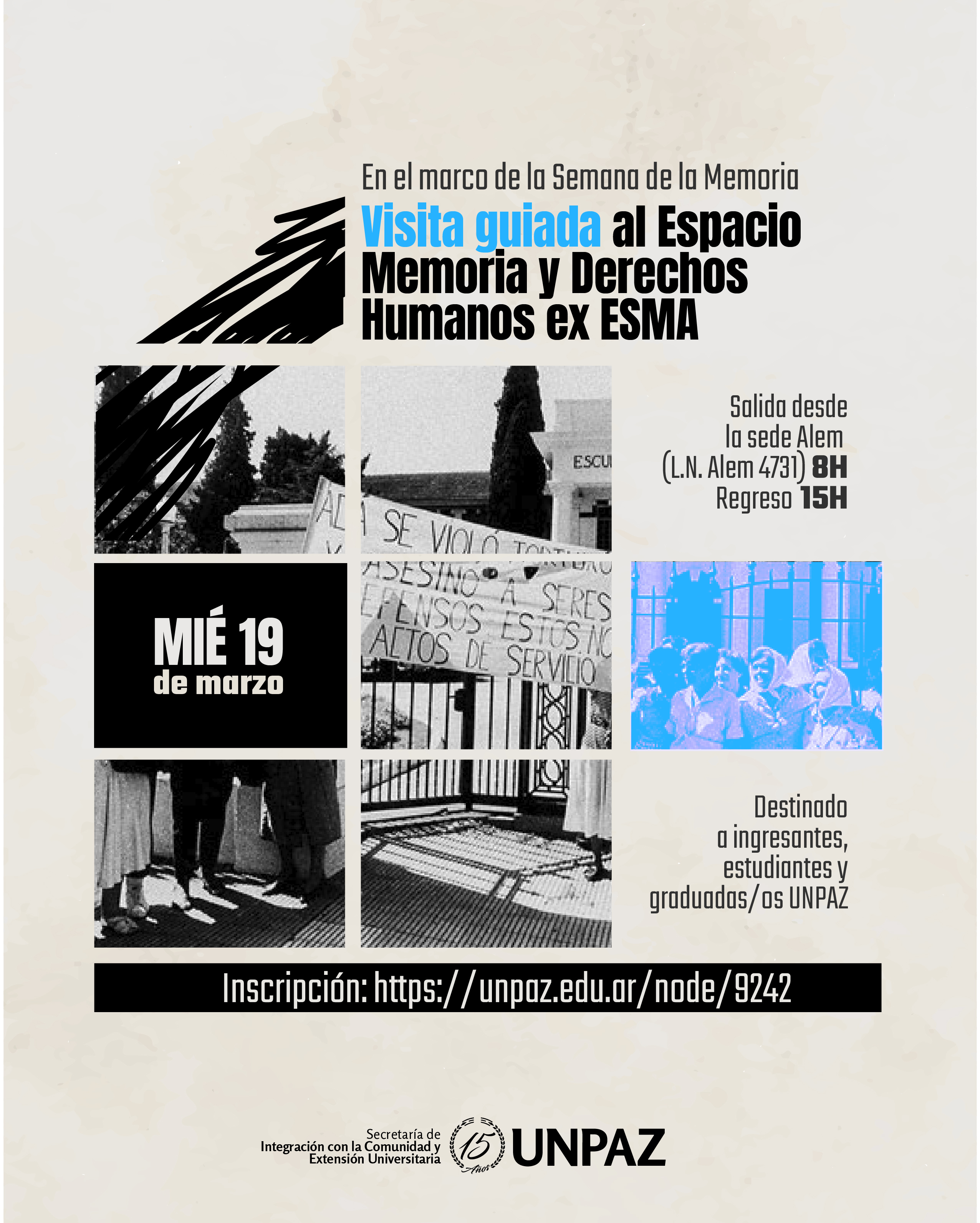 Visita guiada al Espacio Memoria y Derechos Humanos ex ESMA - UNPAZ