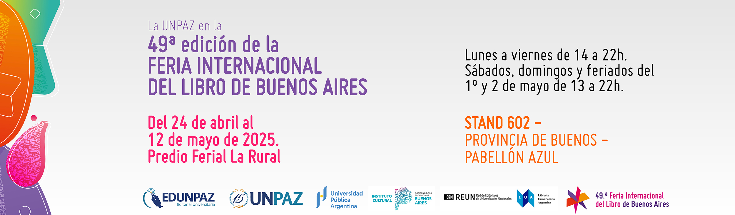 LA UNPAZ EN LA 49° EDICIÓN DE LA FERIA INTERNACIONAL DEL LIBRO DE BUENOS AIRES