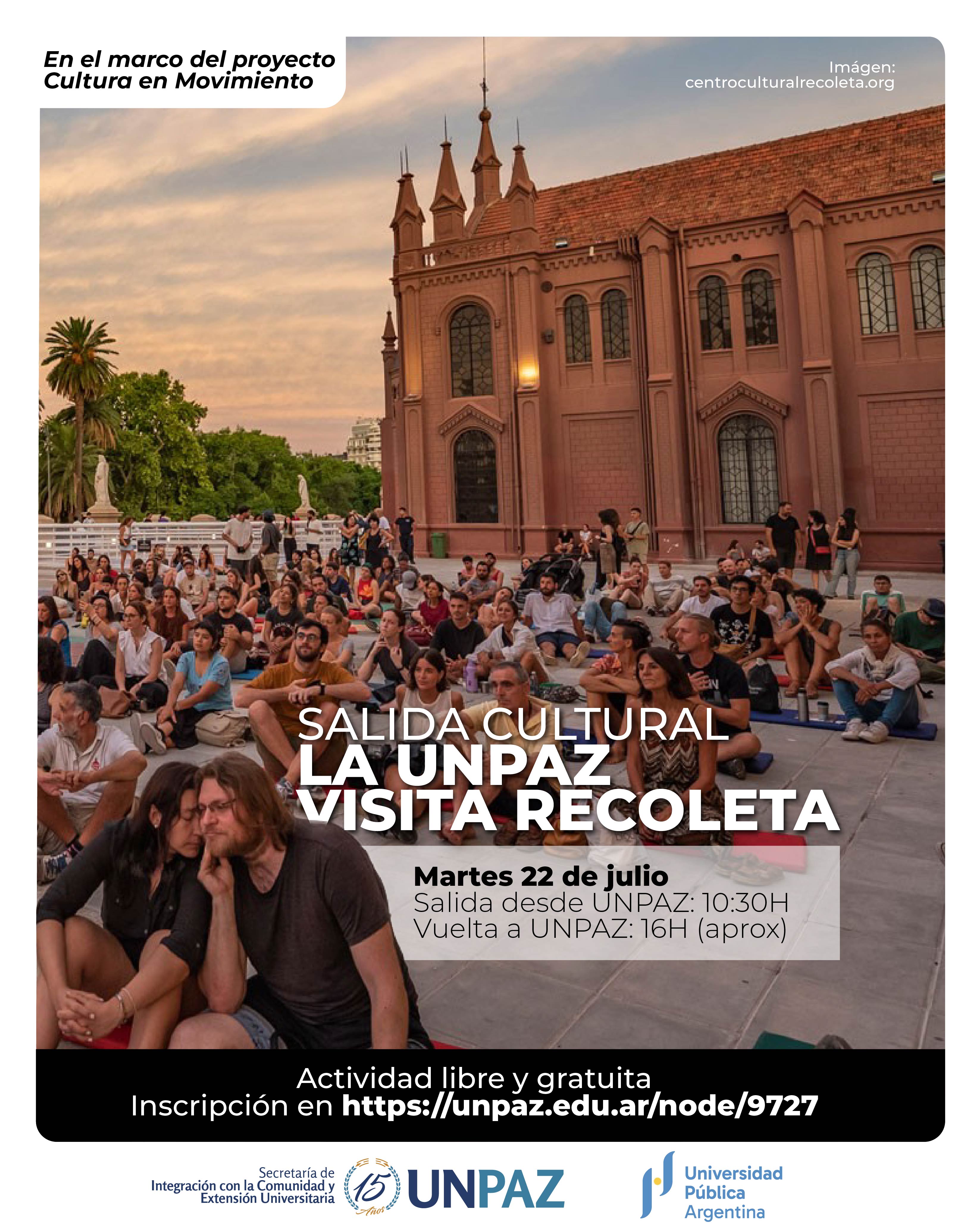 Salida cultural: La UNPAZ visita Recoleta - UNPAZ