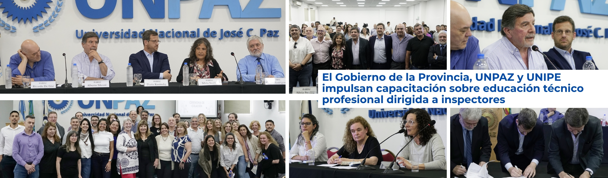 El Gobierno de la Provincia, UNPAZ y UNIPE impulsan capacitación sobre educación técnico profesional dirigida a inspectores