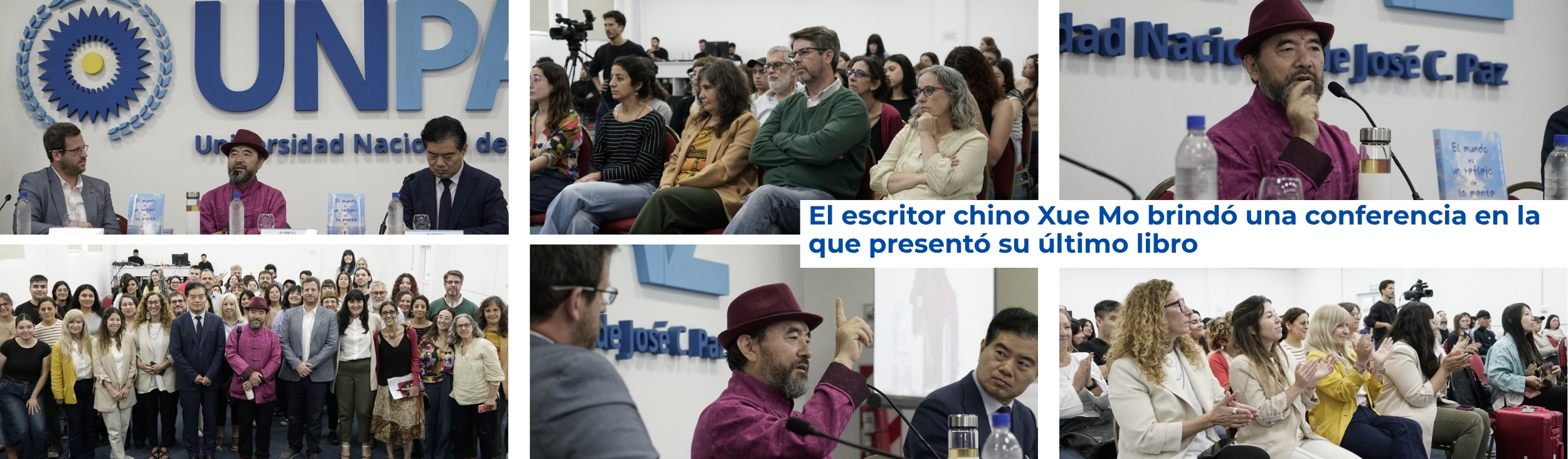 El escritor chino Xue Mo brindó una conferencia en la que presentó su último libro