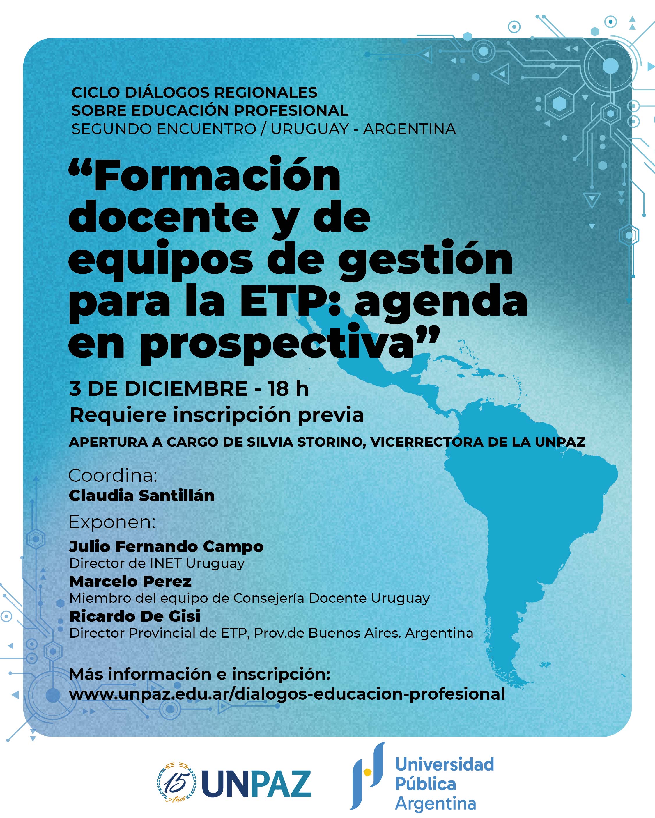  Segunda charla del ciclo “Diálogos Regionales sobre Educación Profesional” - UNPAZ