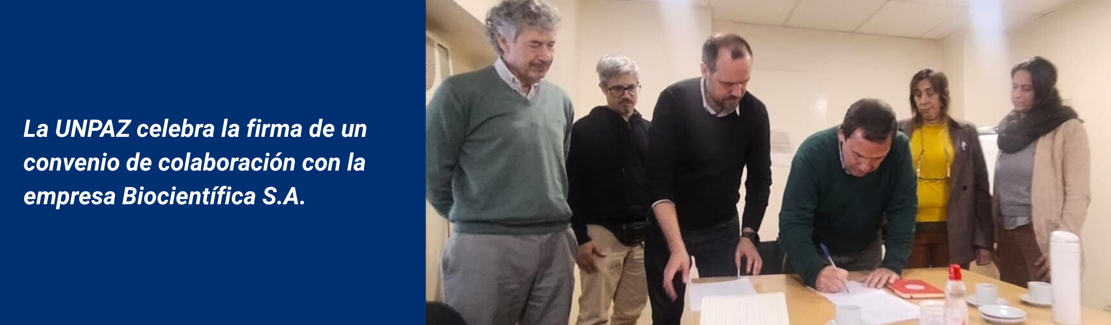 La UNPAZ celebra la firma de un convenio de colaboración con la empresa Biocientífica S.A.