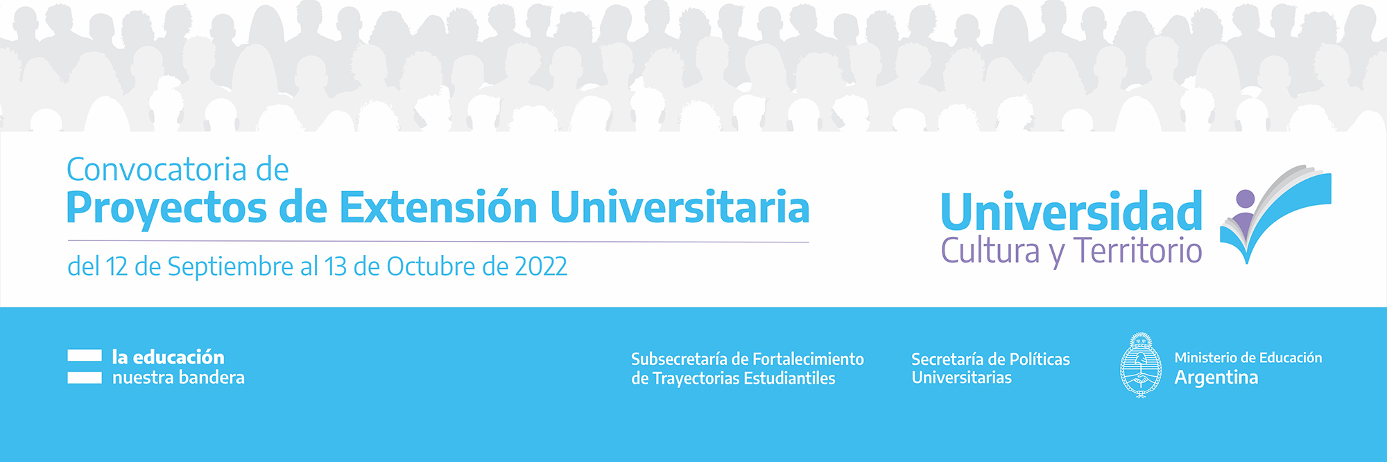 CONVOCATORIA DE PROYECTOS DE EXTENSIÓN: “UNIVERSIDAD, CULTURA Y TERRITORIO 2022”