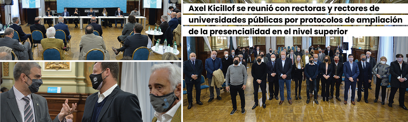 Kicillof se reunió con rectoras y rectores de universidades públicas
