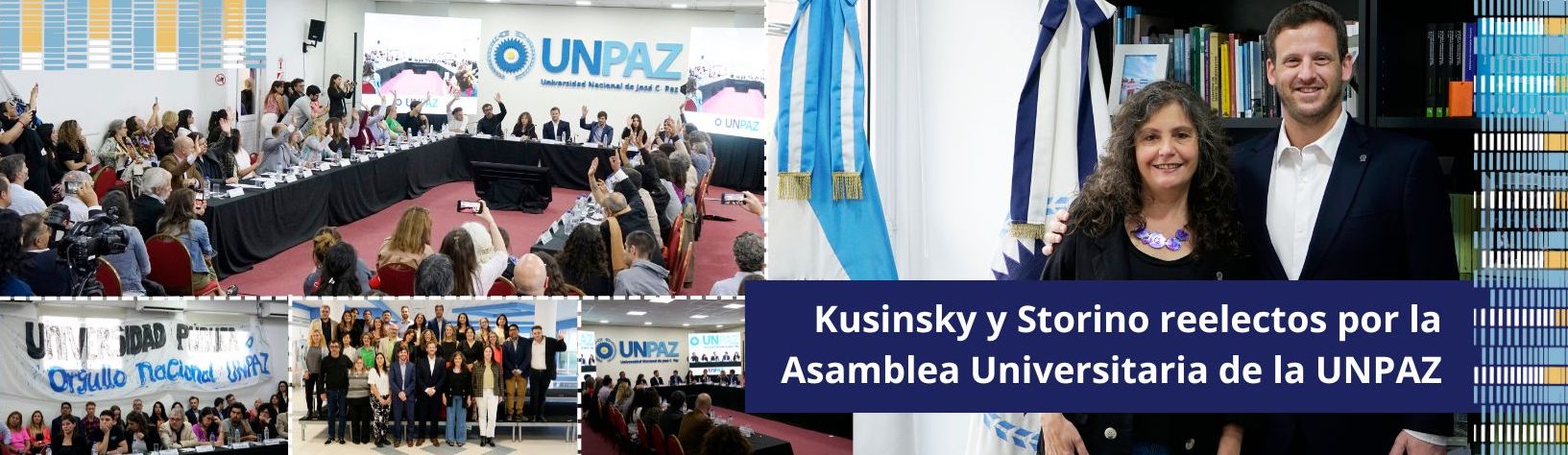 Kusinsky y Storino reelectos por la Asamblea Universitaria de la UNPAZ